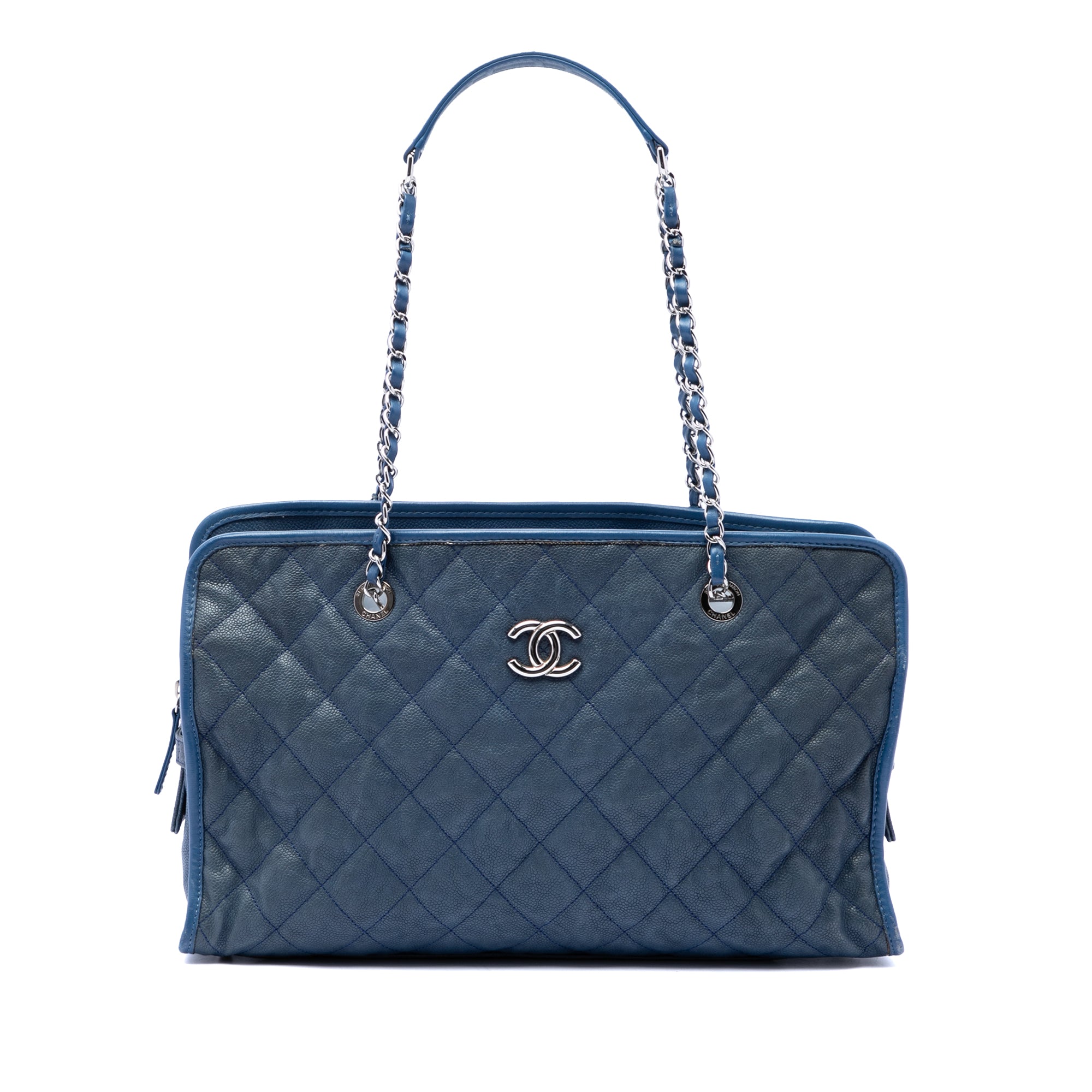 Chanel Quilted Caviar French Riviera Tote - image 1