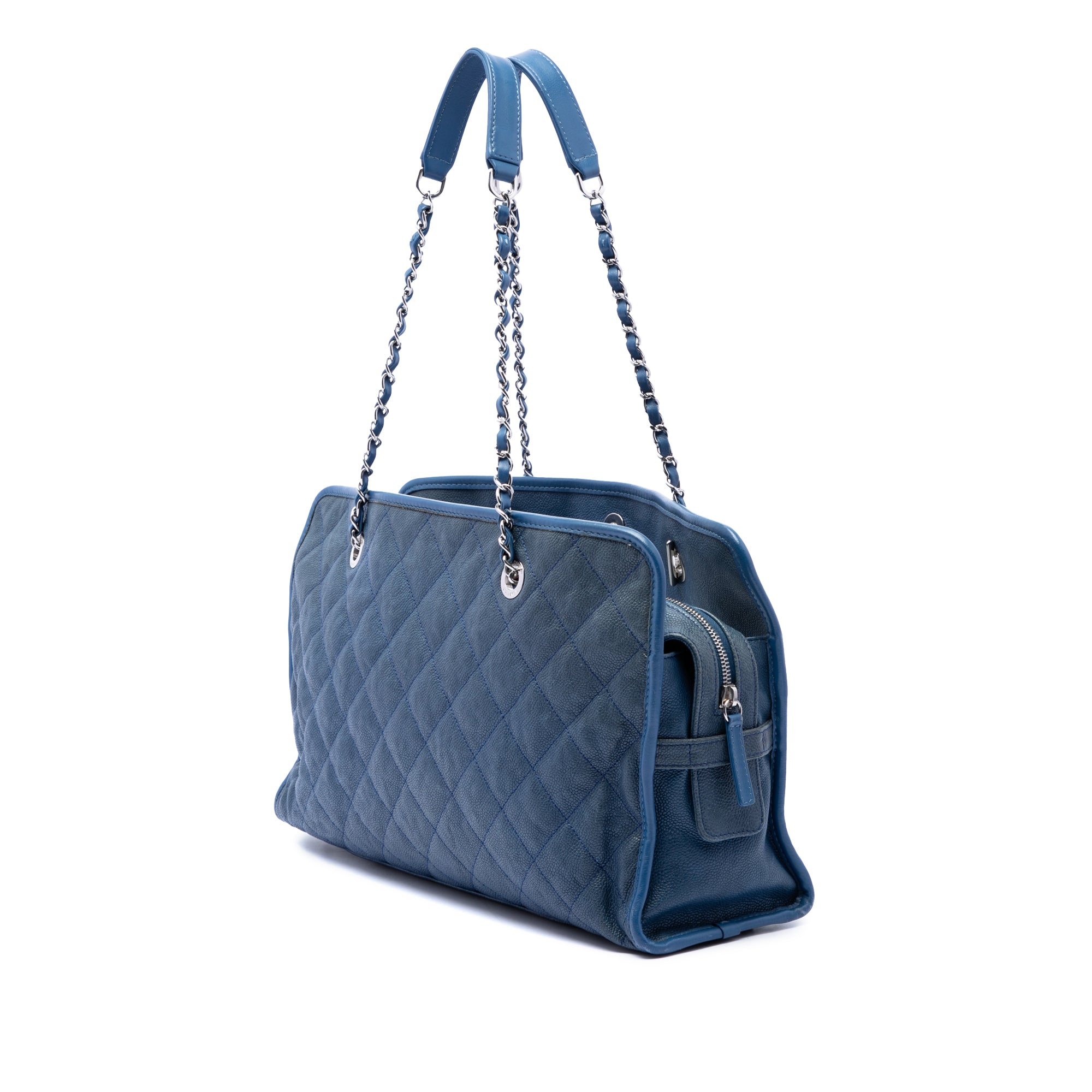 Chanel Quilted Caviar French Riviera Tote - image 2