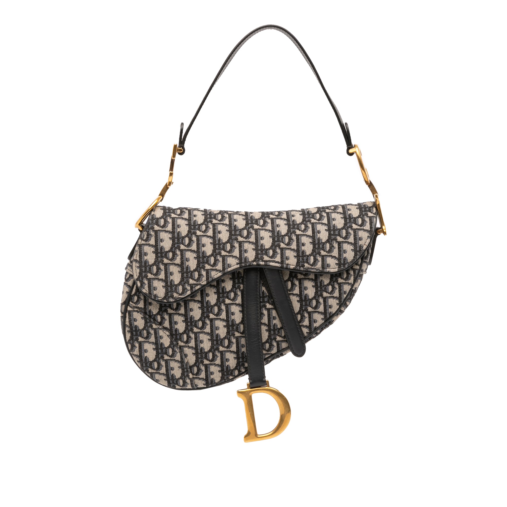 Dior Oblique Canvas Saddle Bag - image 1