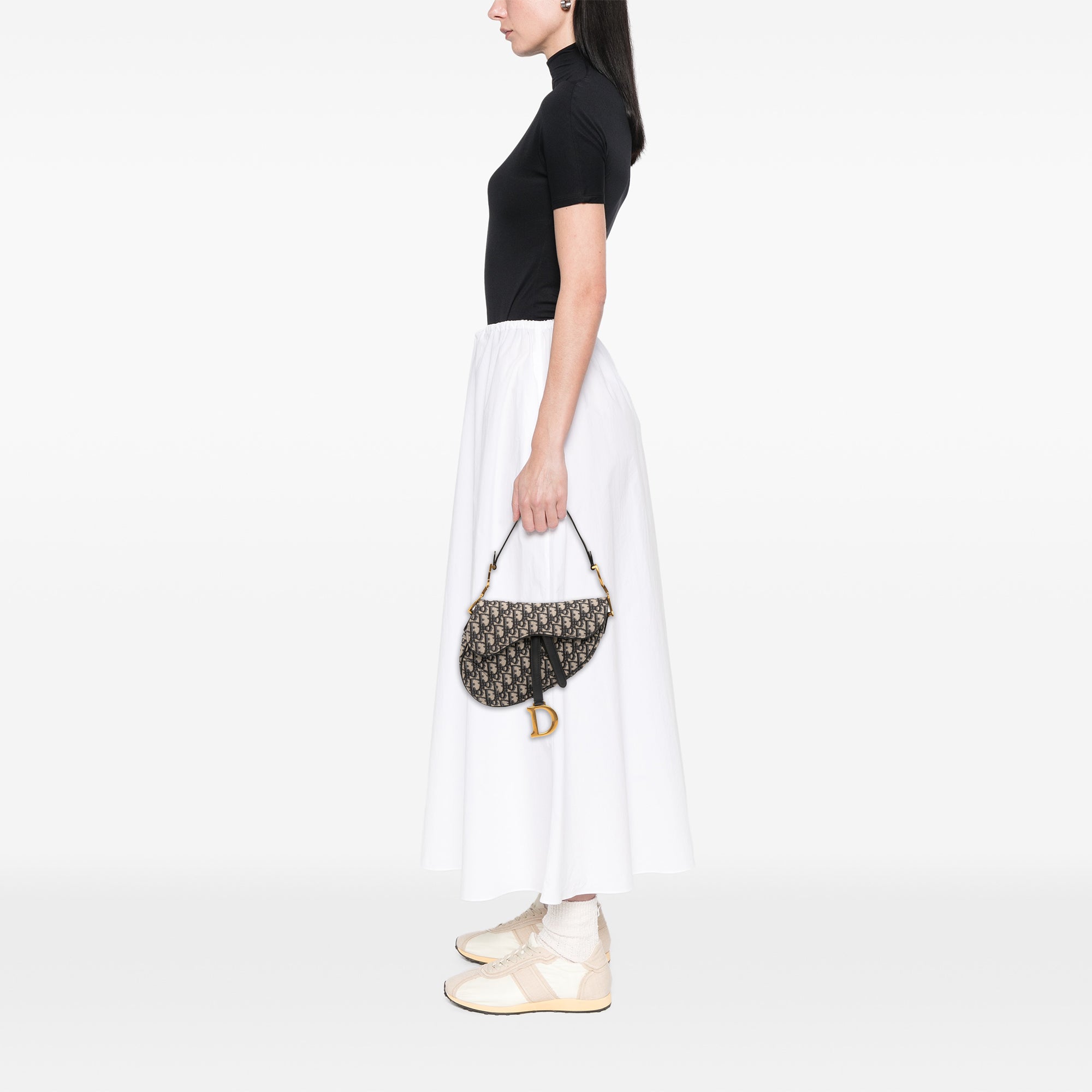 Dior Oblique Canvas Saddle Bag - image 10