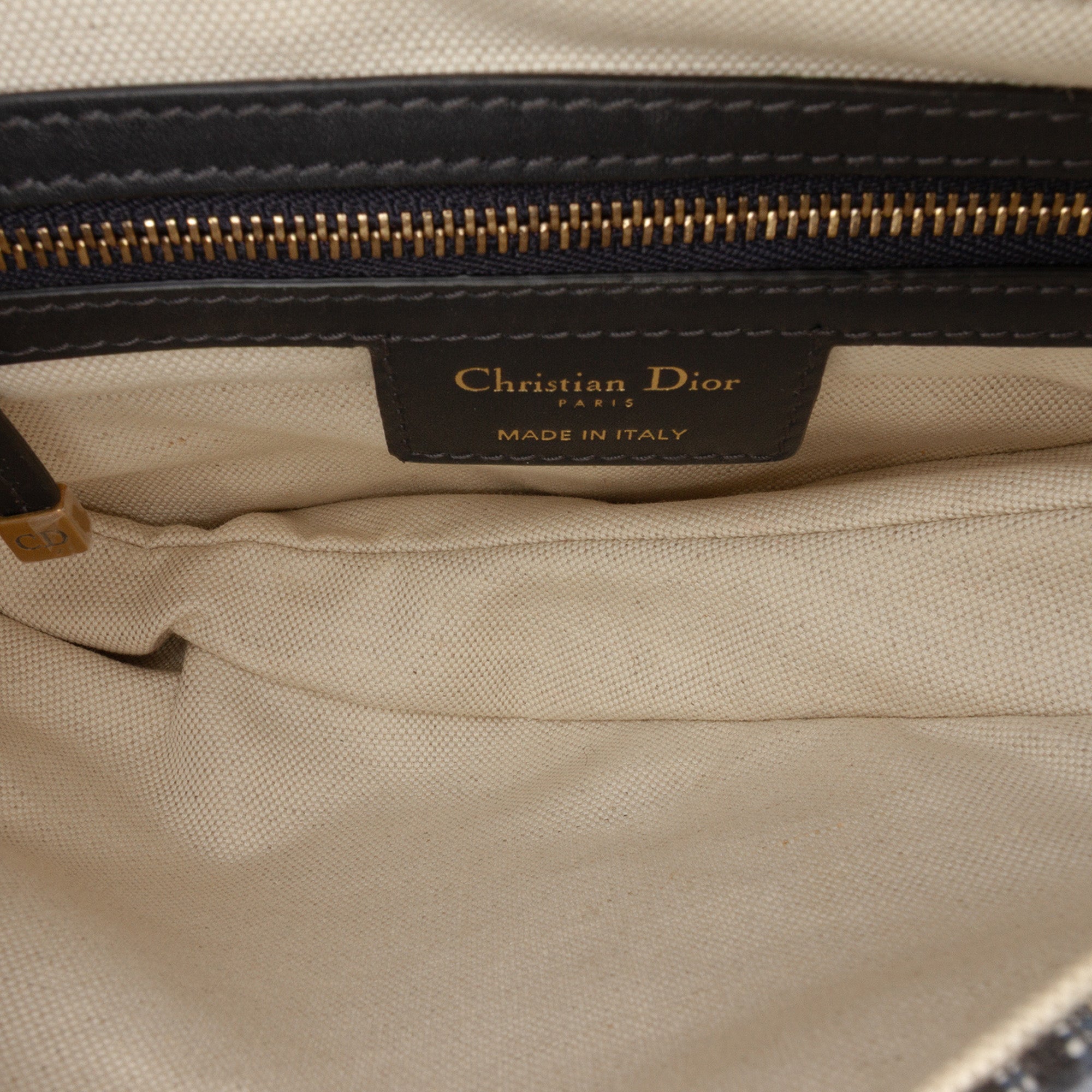 Dior Oblique Canvas Saddle Bag - image 4