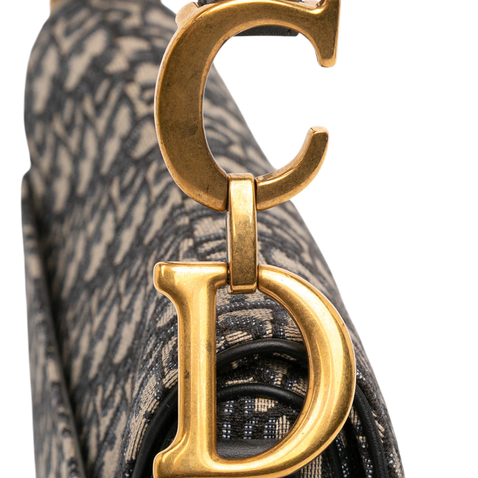 Dior Oblique Canvas Saddle Bag - image 8
