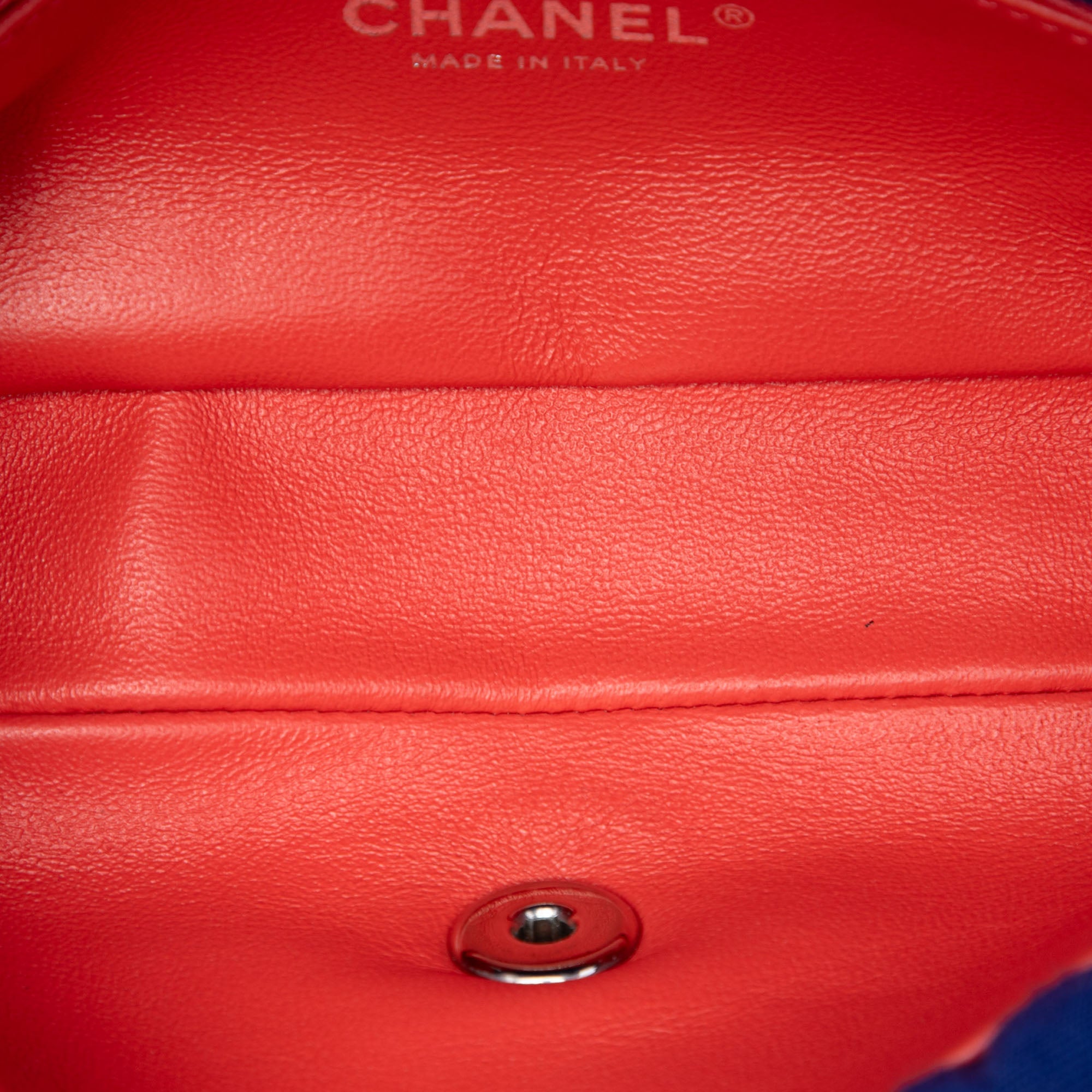 Chanel Mini Vertical Quilted Jersey Single Flap - image 4
