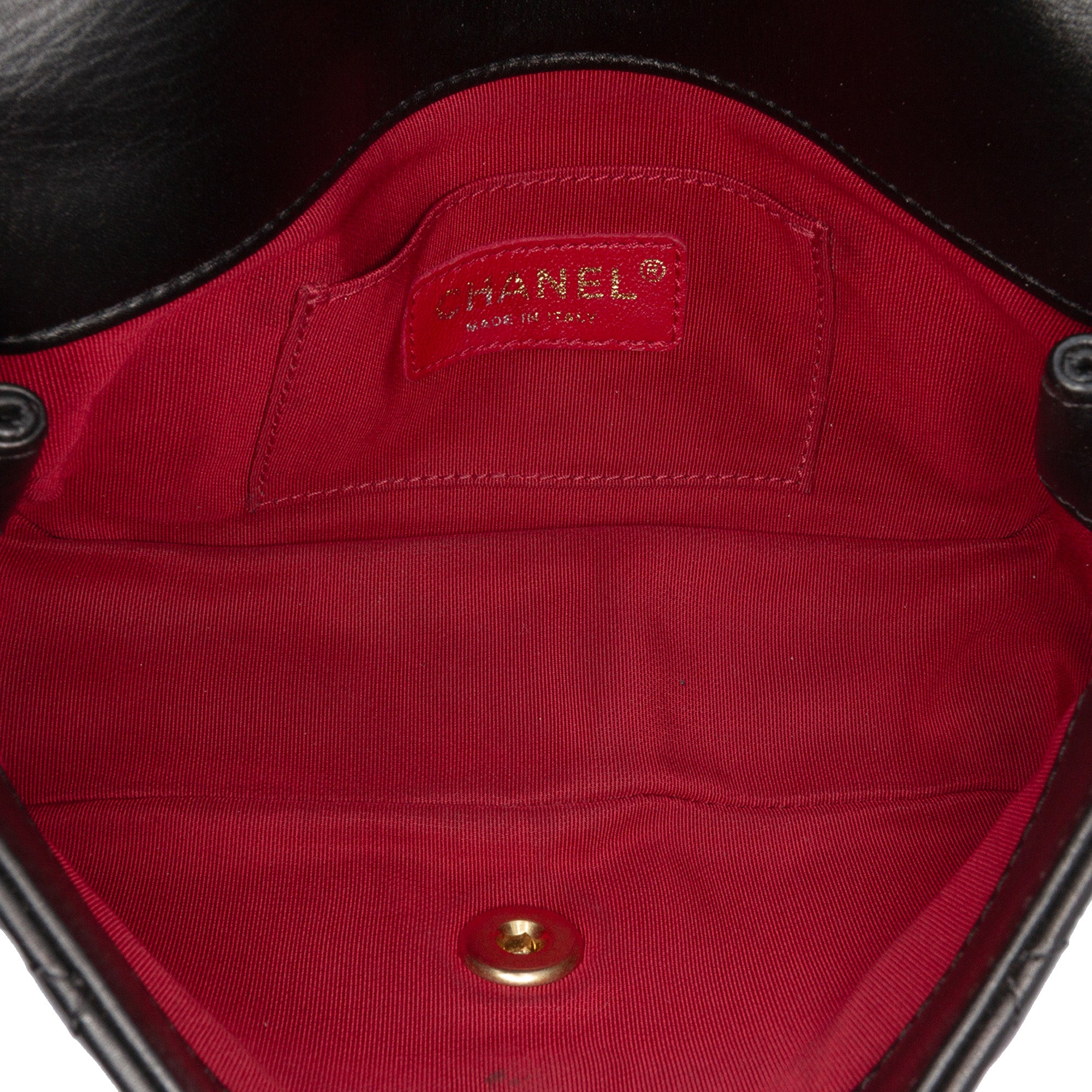 Chanel Mini Quilted Calfskin Crystal Pearls Chain Flap - image 4