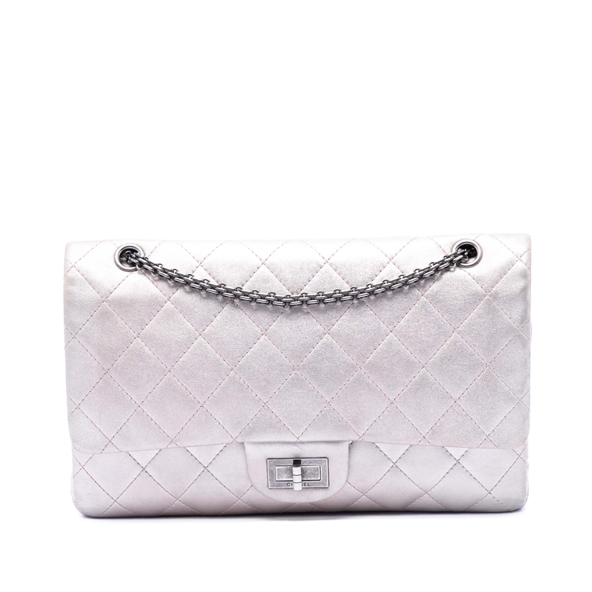 Chanel Quilted Iridescent Lambskin Reissue 2.55 Double Flap 227 - image 1