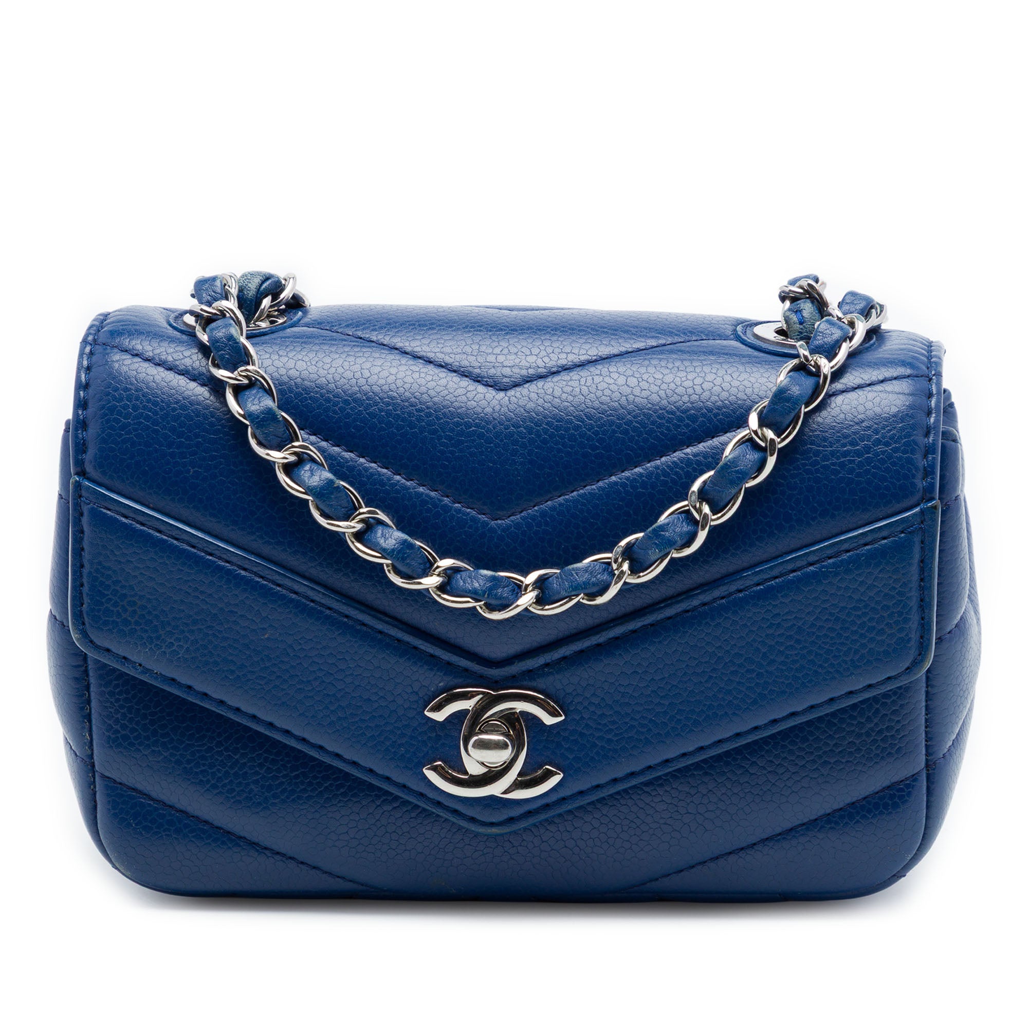 Chanel Mini Caviar Chevron Data Center Envelope Flap - image 1