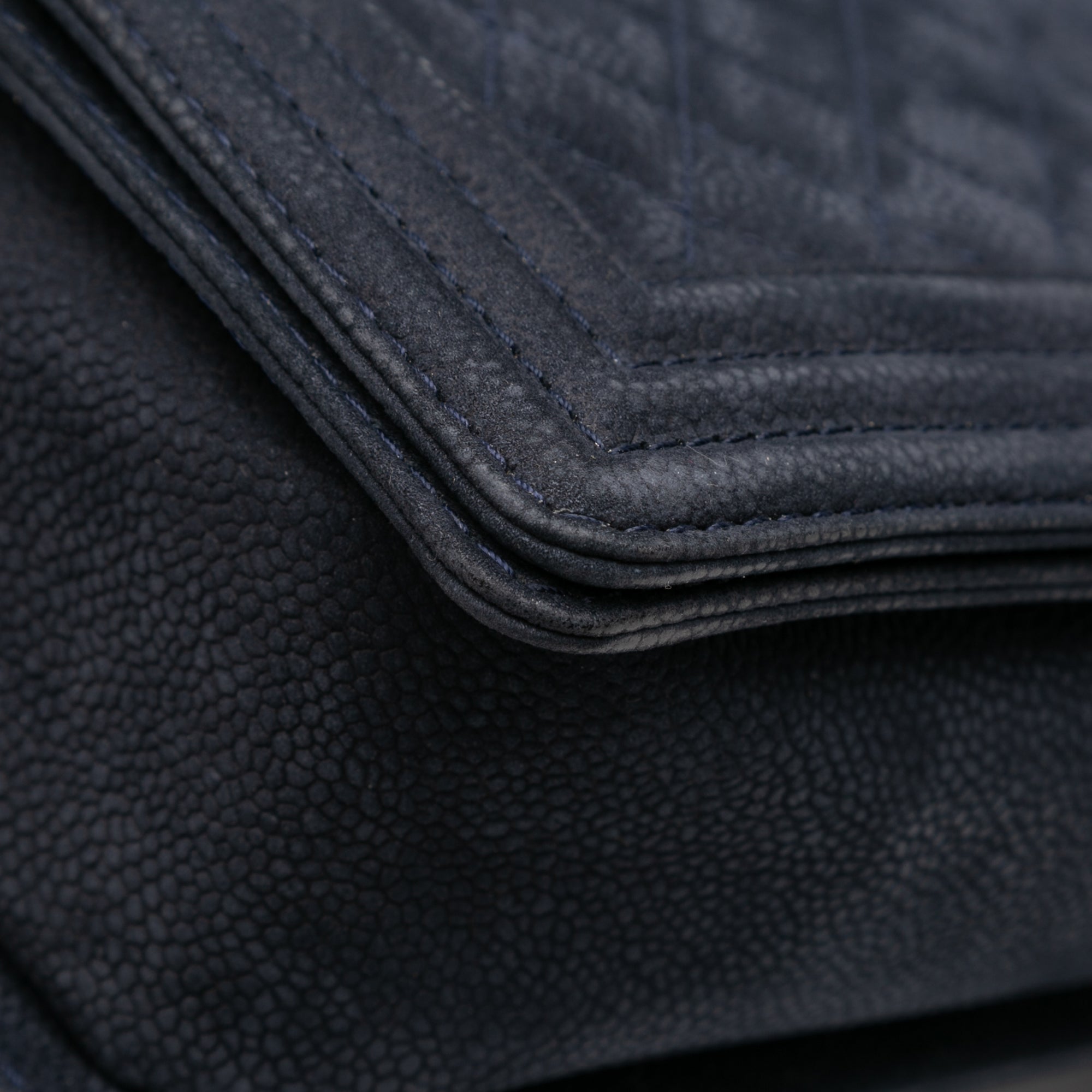 Chanel Large Iridescent Quilted Caviar Boy Flap - image 7