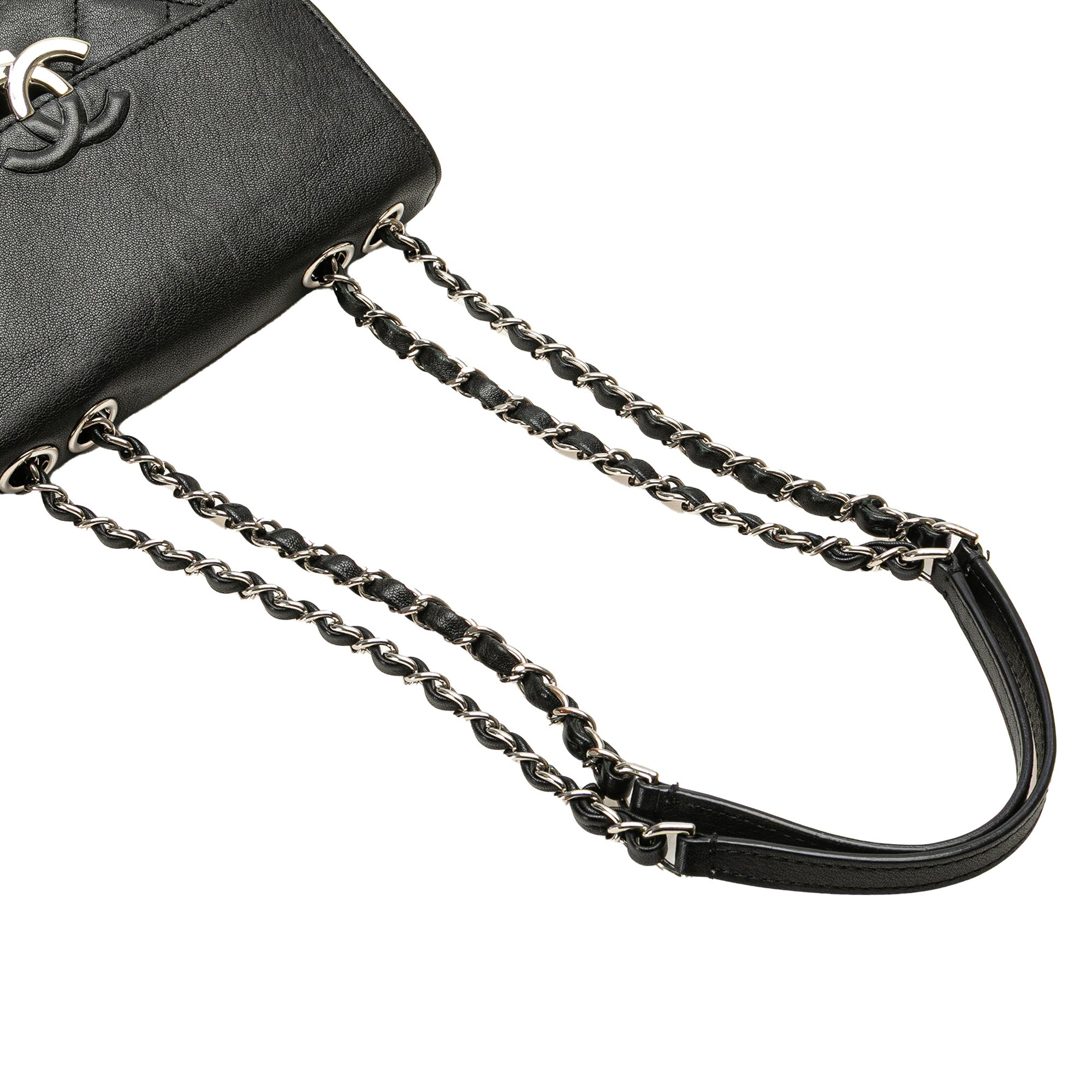 Chanel Small Quilted Goatskin CC Box Flap - image 10