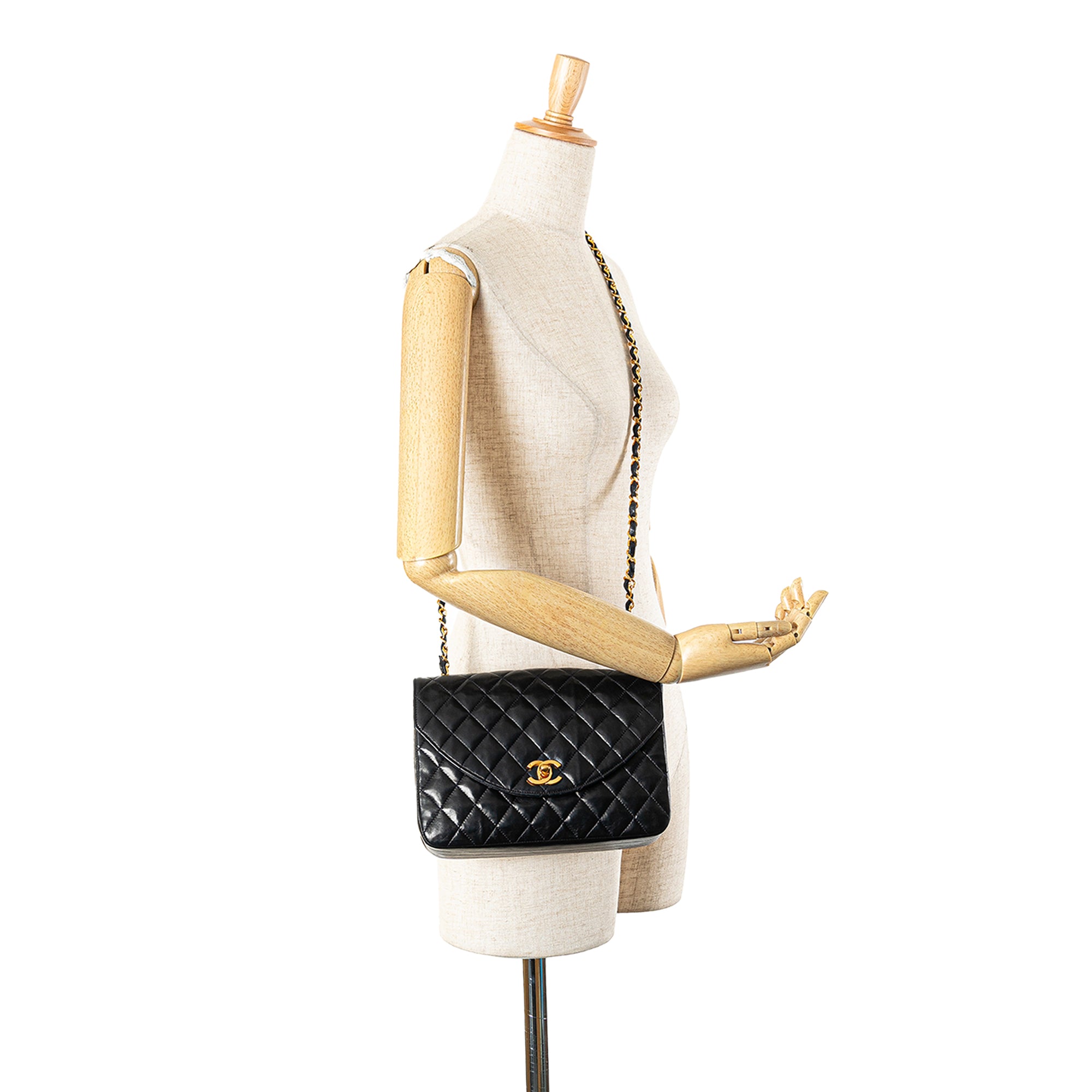 Chanel CC Quilted Lambskin Round Flap - image 12