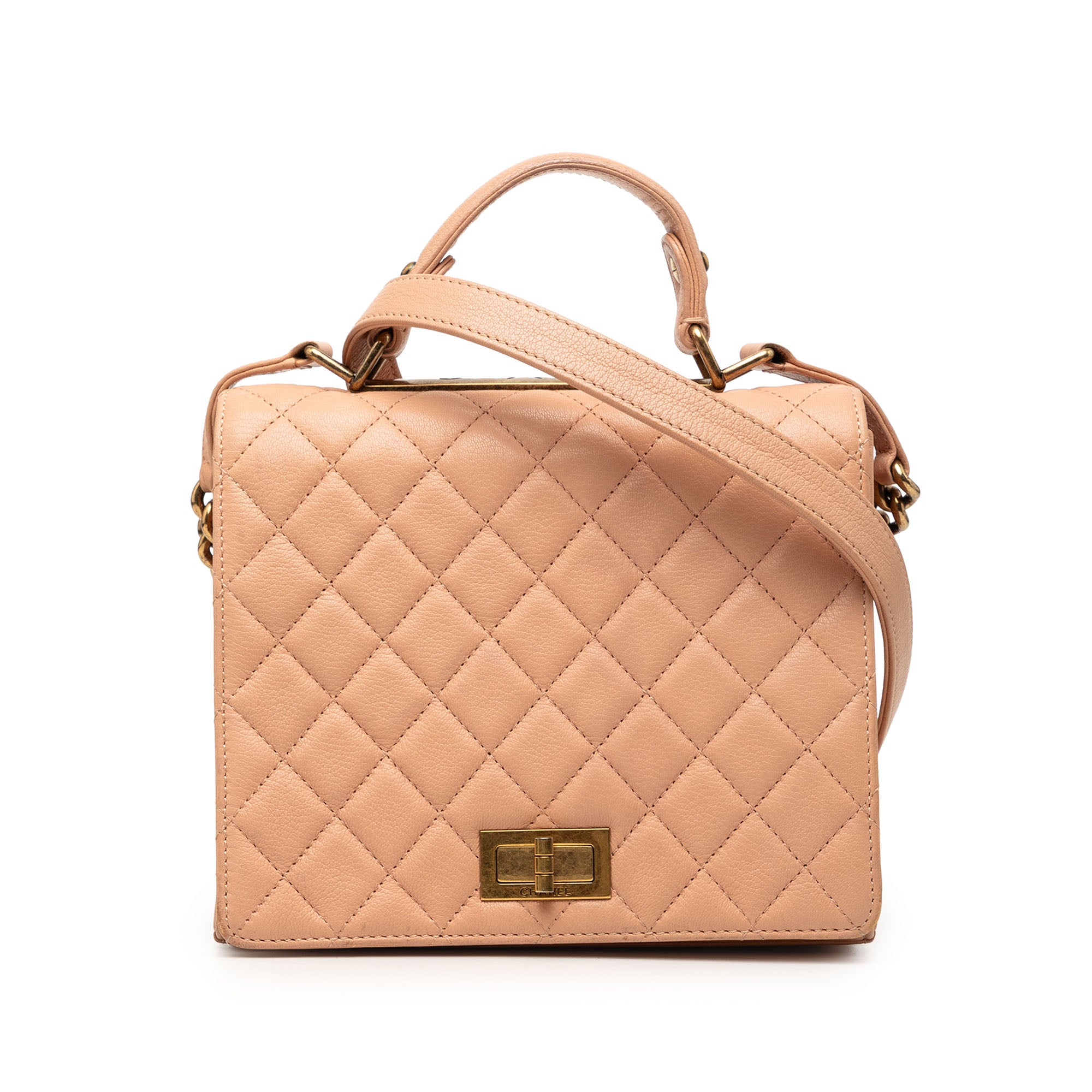 Chanel Large Quilted Goatskin Reissue 2.55 Rita Top Handle Flap - image 1