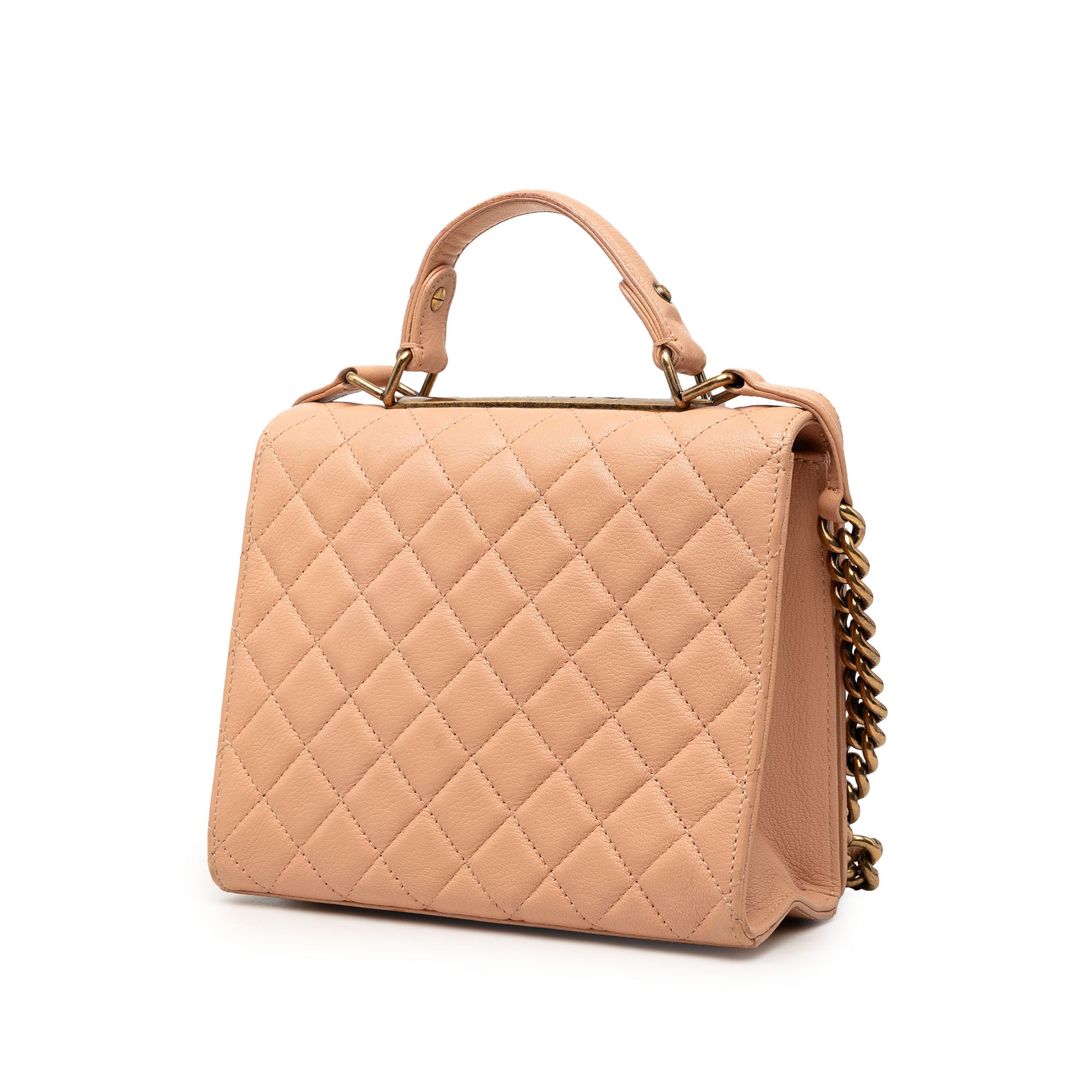 Chanel Large Quilted Goatskin Reissue 2.55 Rita Top Handle Flap - image 2
