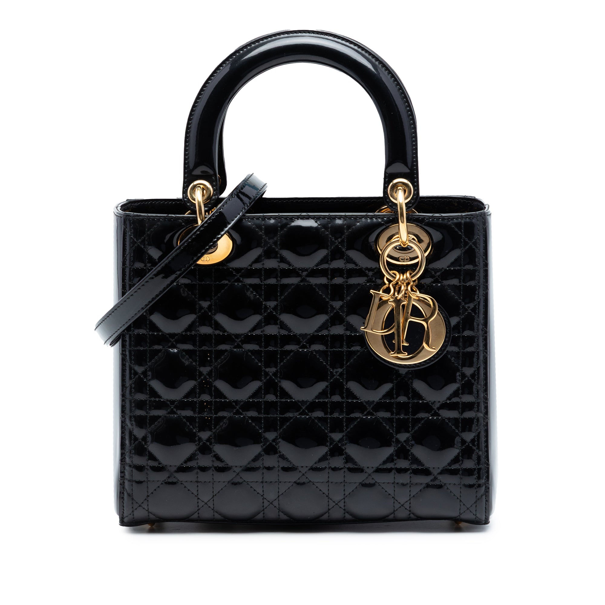 Dior Medium Patent Cannage Lady Dior - image 1