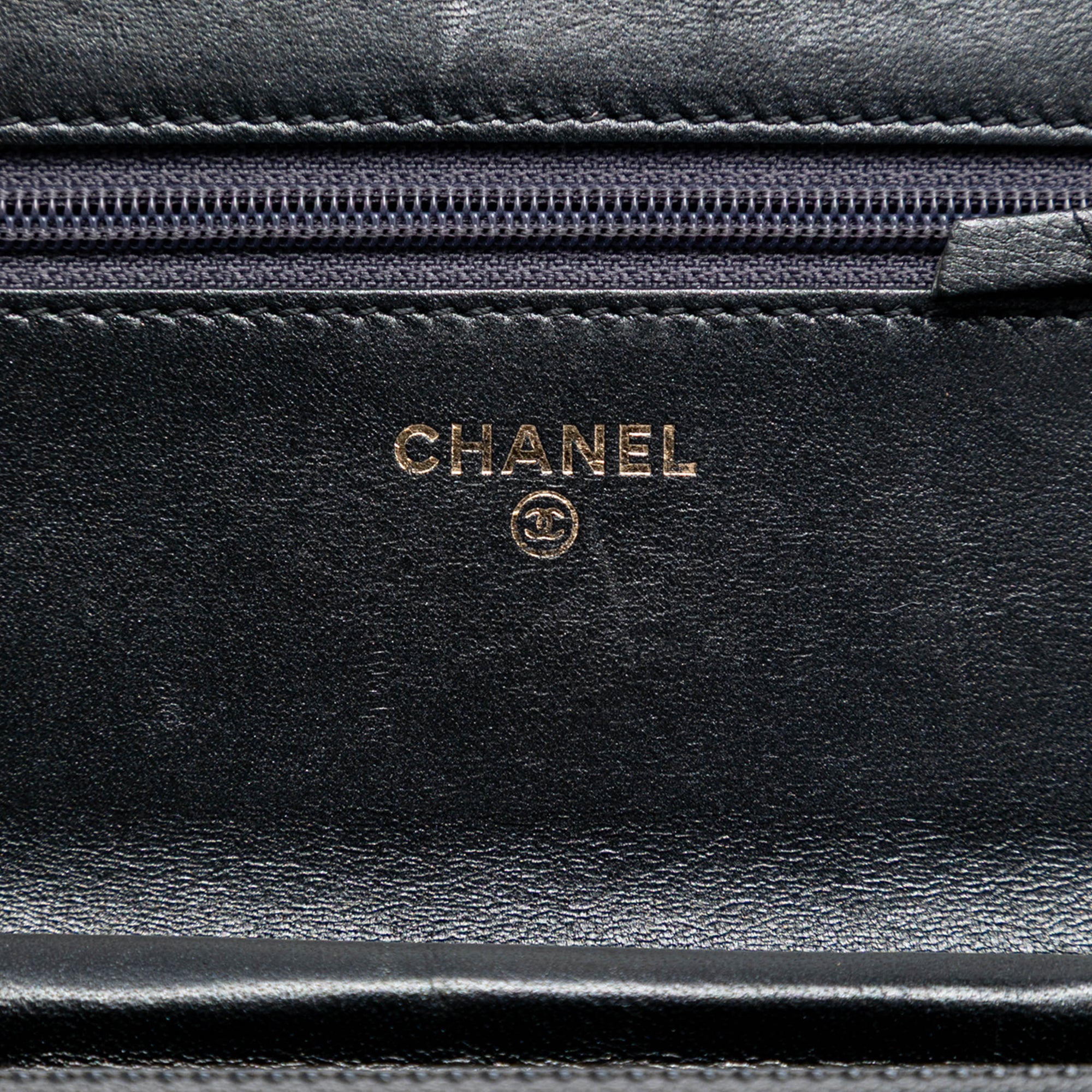 Chanel Quilted Lambskin Double Stitch Boy Wallet On Chain - image 5