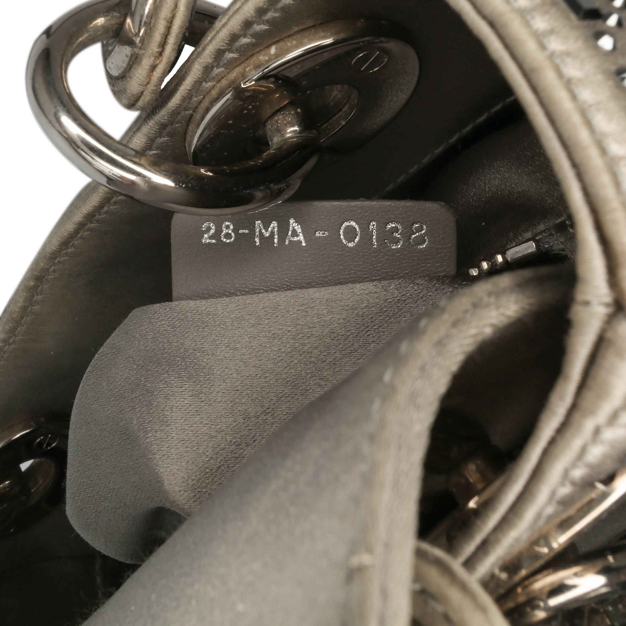 Dior Mini Satin Cannage Crystal Embellished Lady Dior - image 6