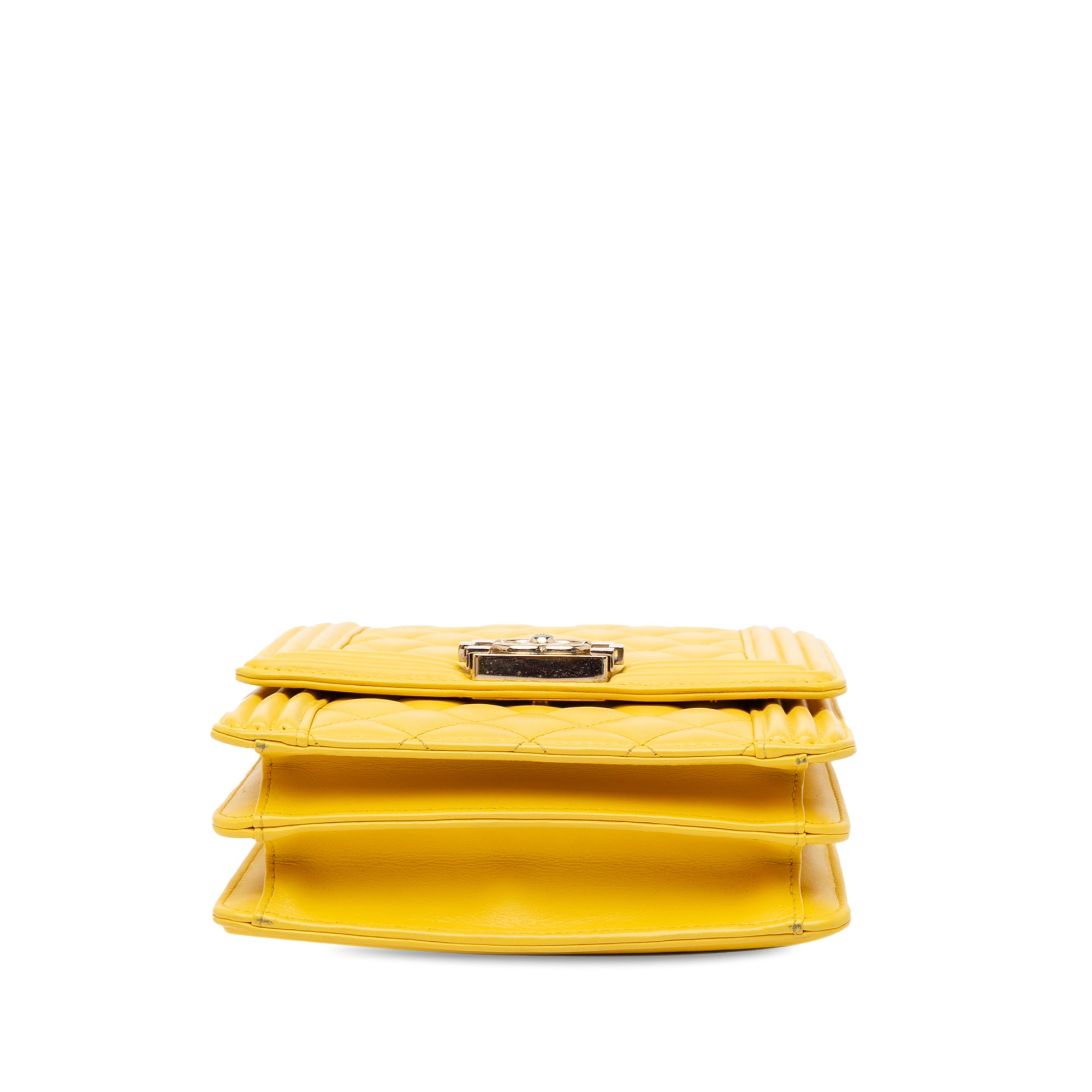 Chanel Quilted Lambskin North South Boy Flap - image 4