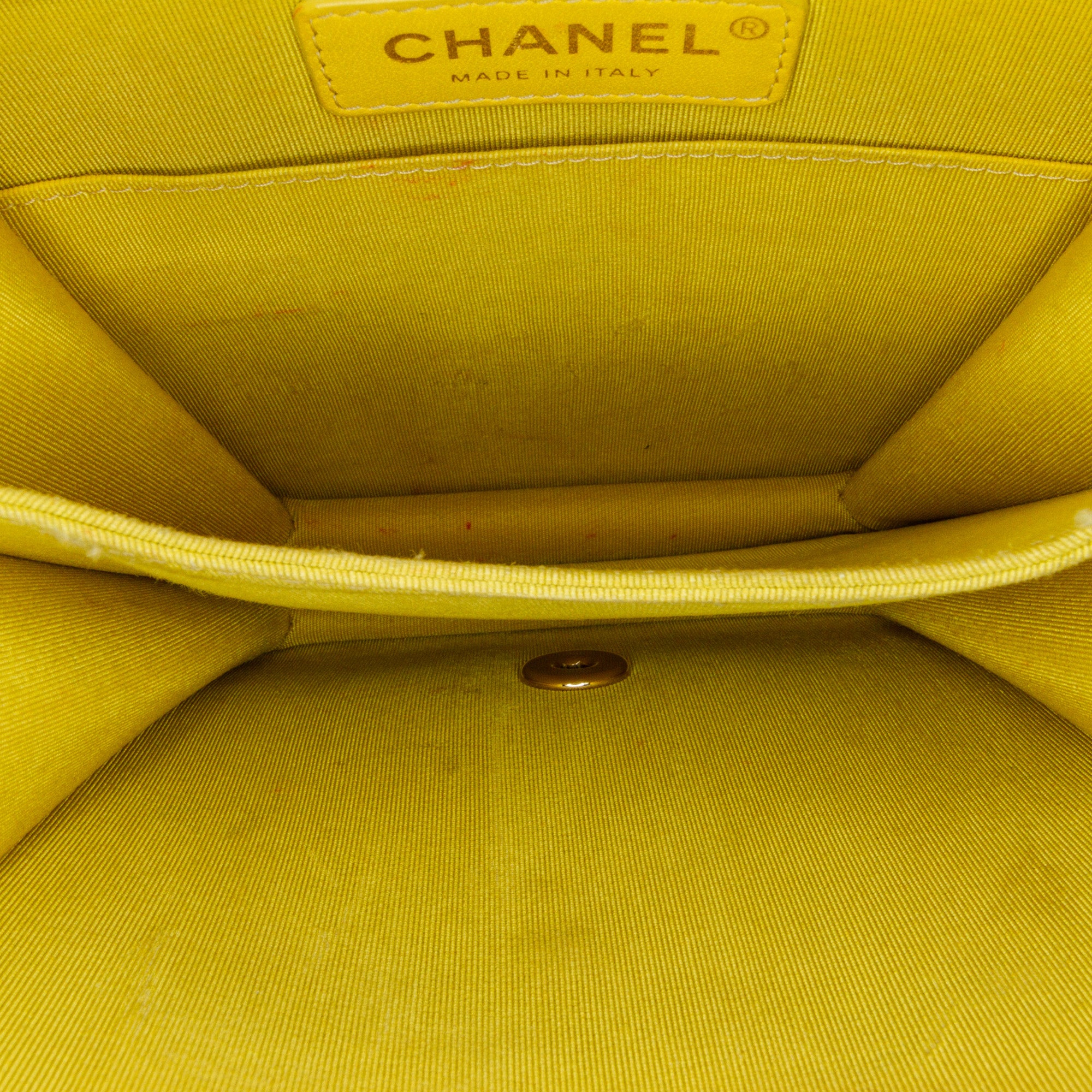 Chanel Quilted Lambskin North South Boy Flap - image 5