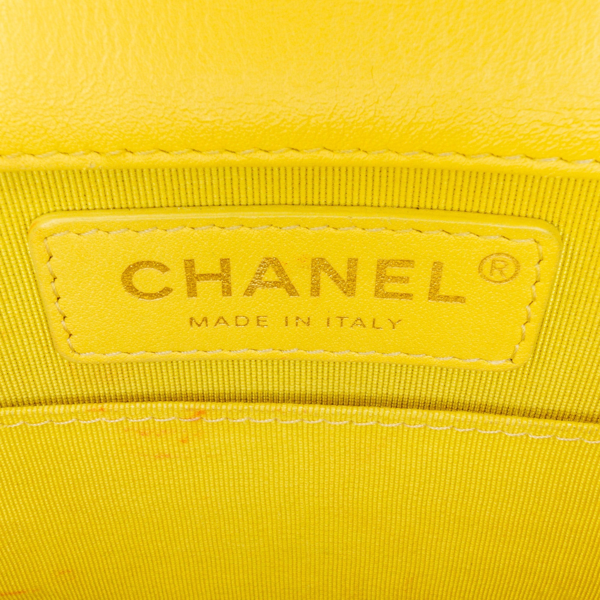 Chanel Quilted Lambskin North South Boy Flap - image 6