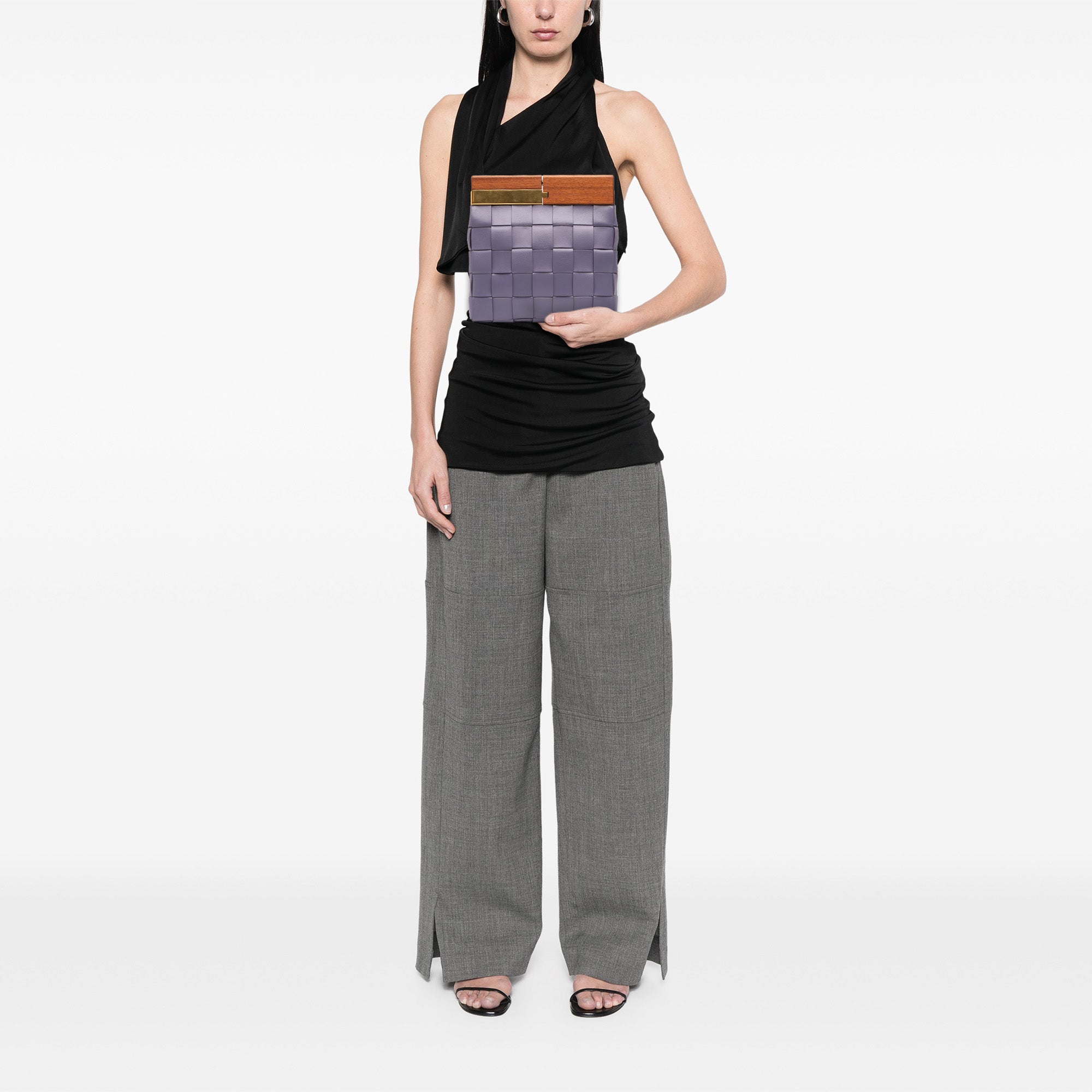 Bottega Veneta Lambskin Maxi Intrecciato The Snap Clutch - image 7