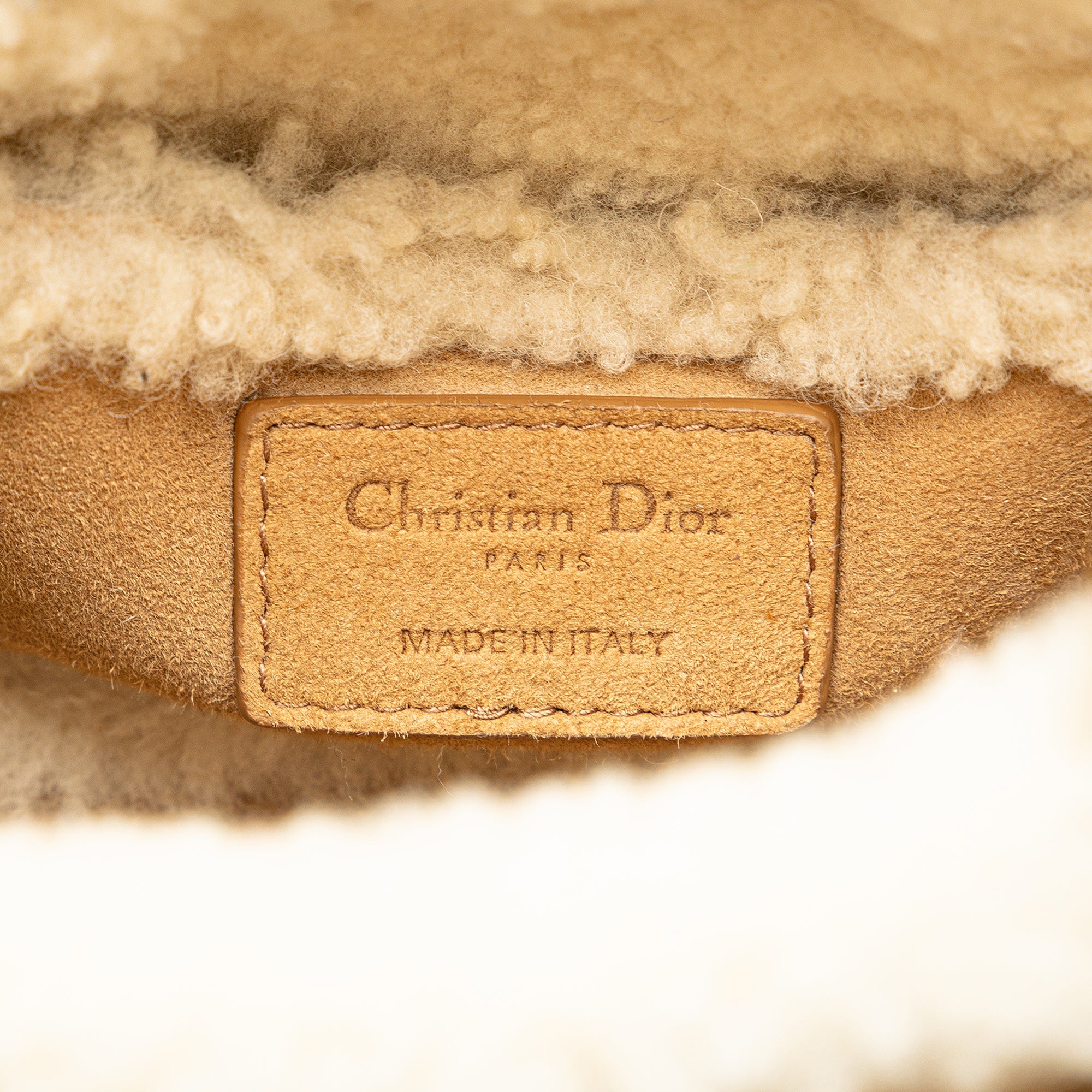 Dior Mini Suede Cannage with Shearling Trim Lady Dior - image 5