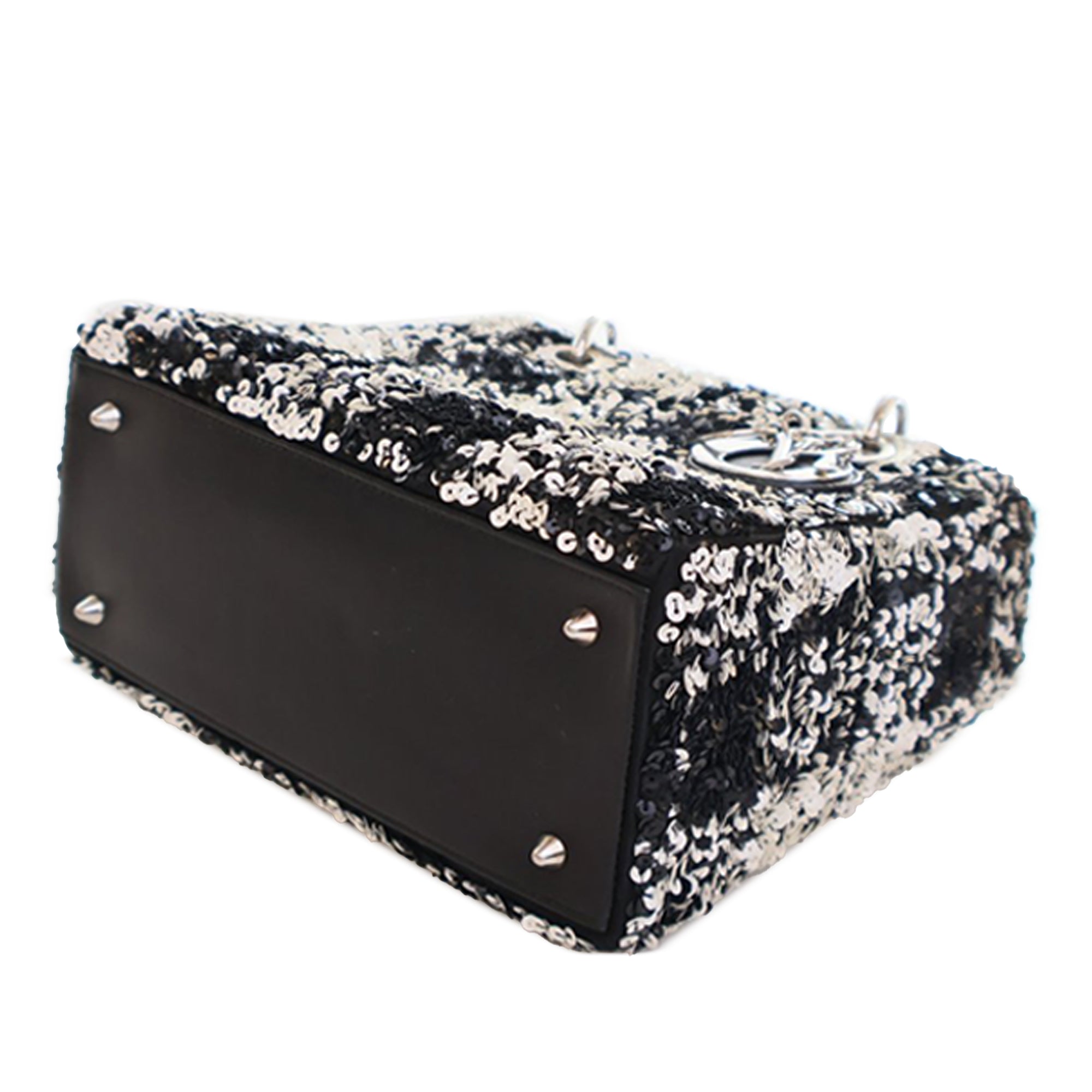 Dior Medium Lambskin Sequin Embellished Lady Dior - image 4