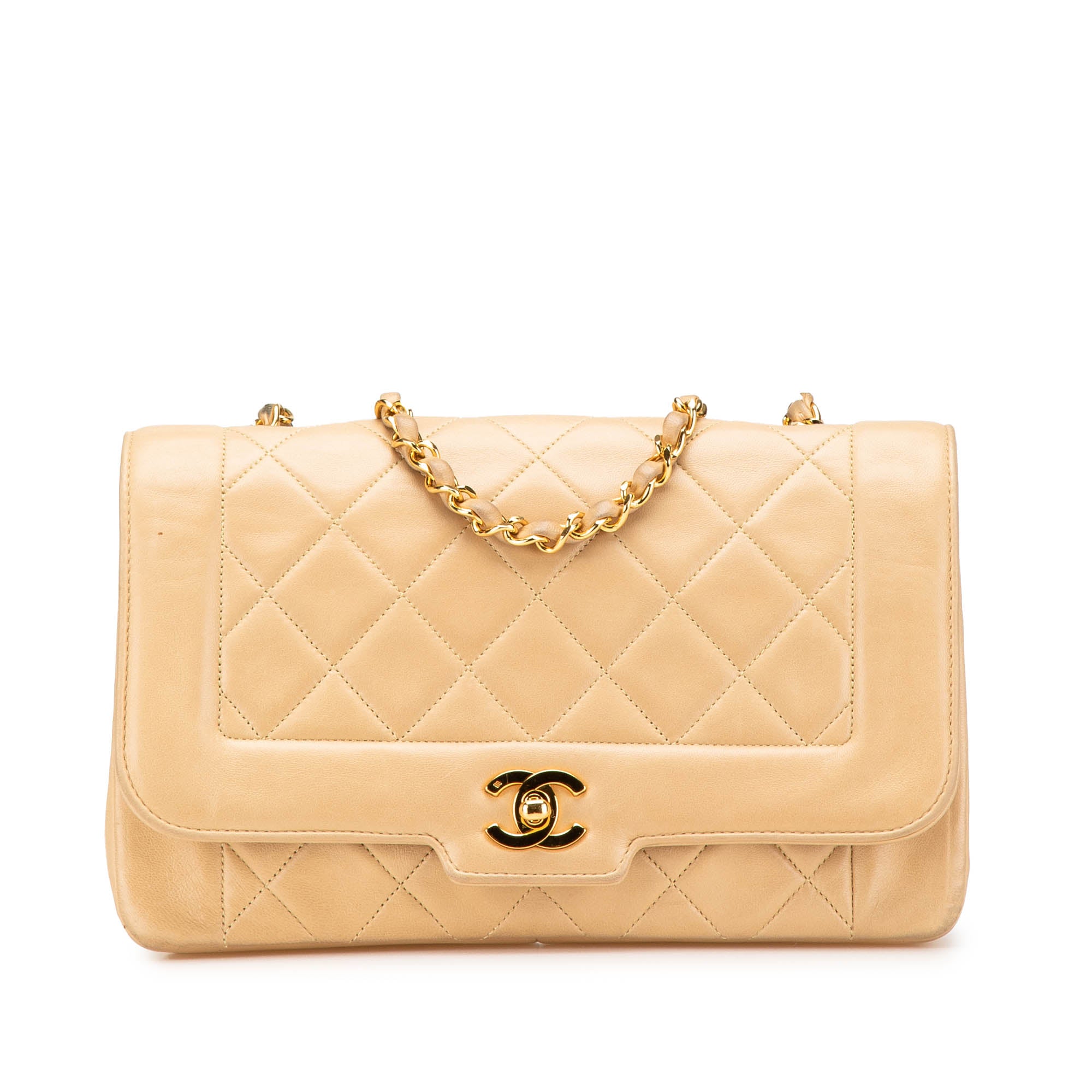 Chanel Medium Lambskin Diana Full Flap - image 1