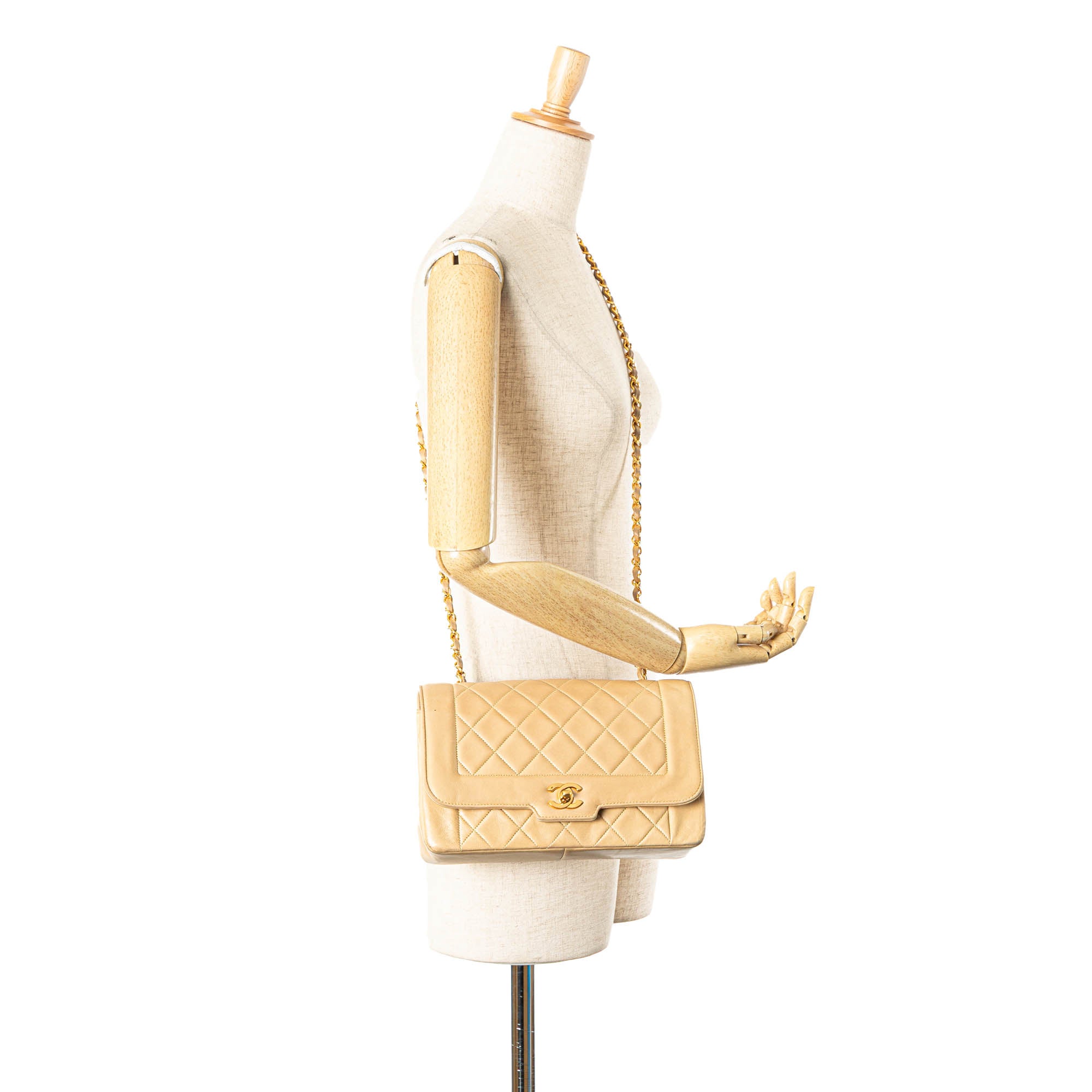 Chanel Medium Lambskin Diana Full Flap - image 12