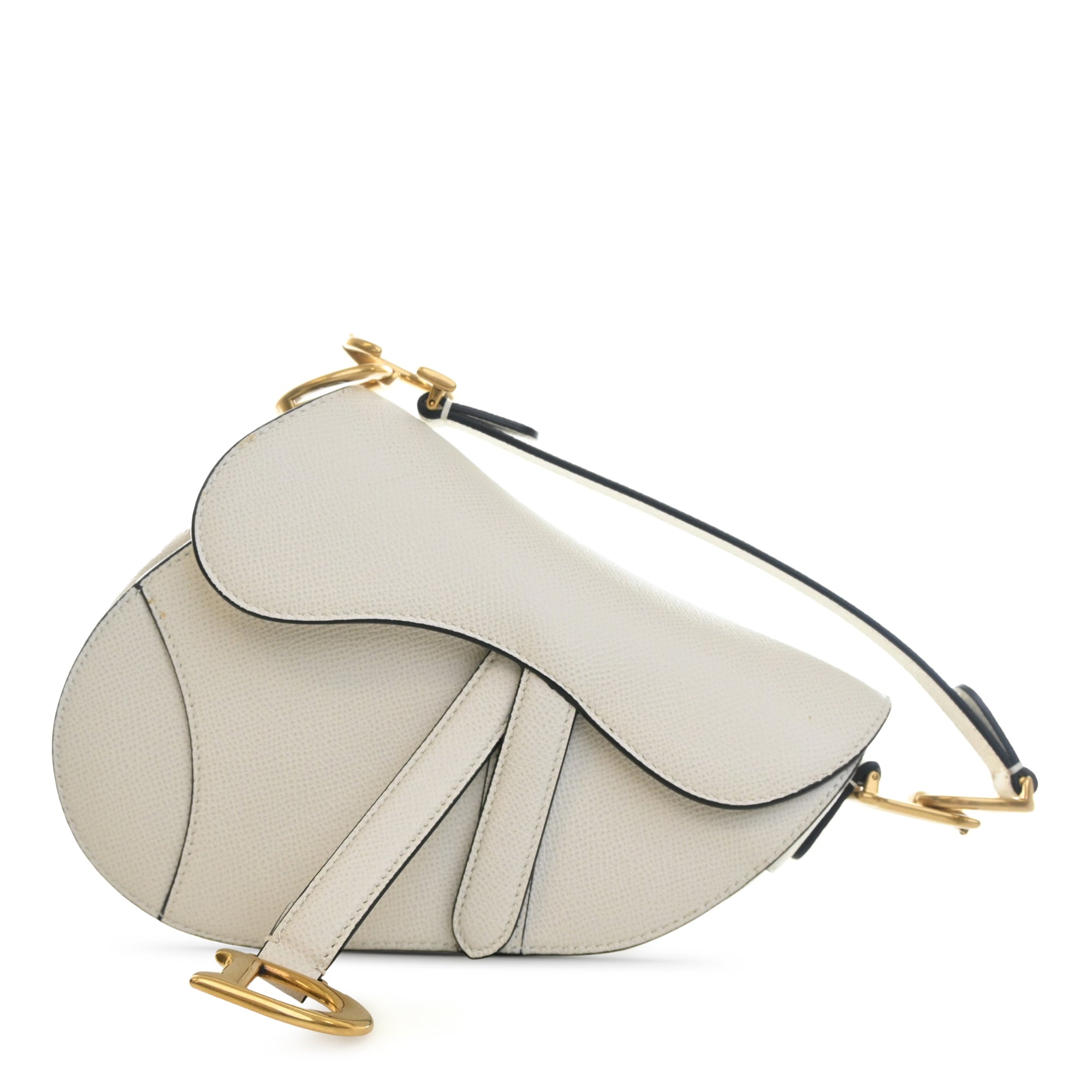 Dior Mini Grained Calfskin Saddle Bag - image 1