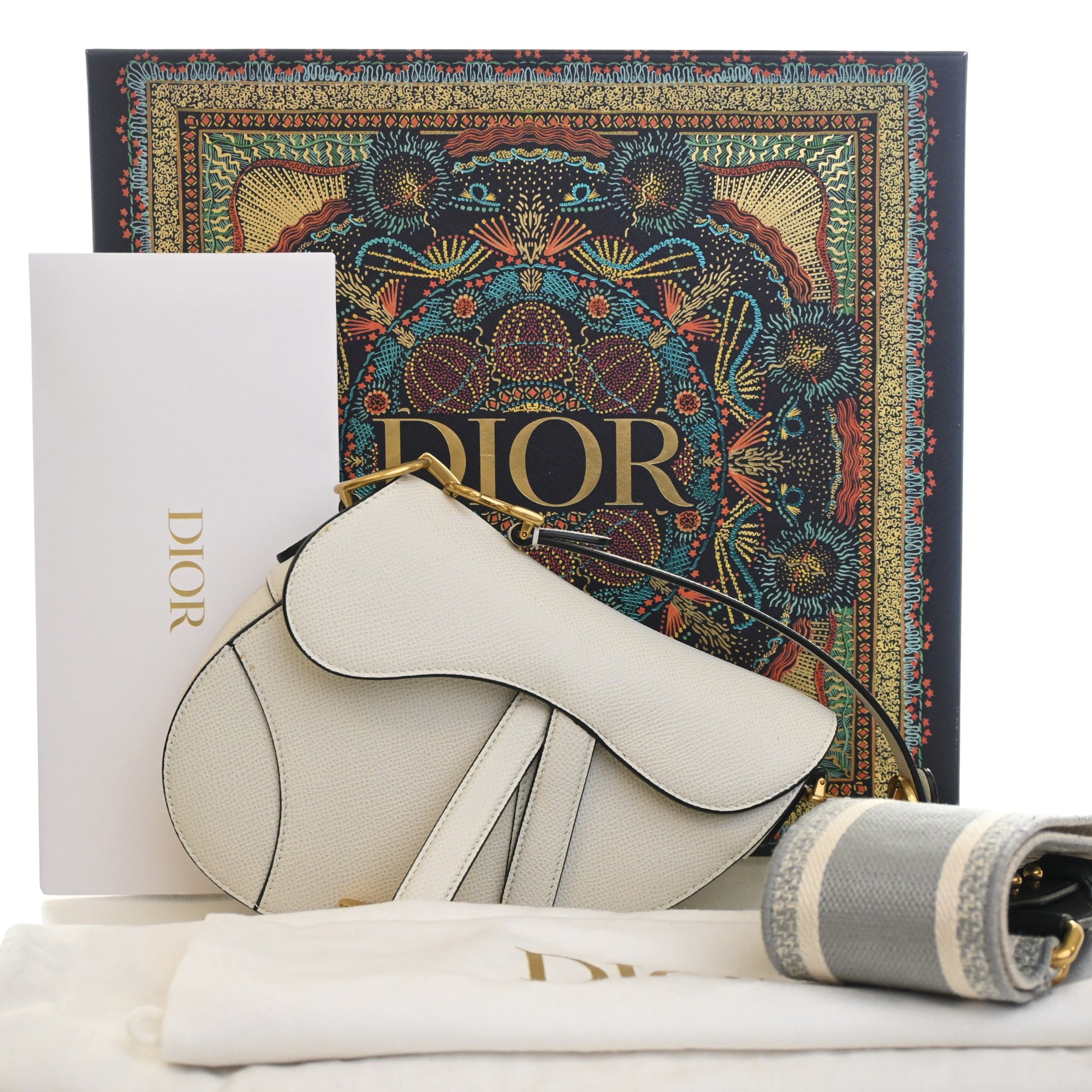 Dior Mini Grained Calfskin Saddle Bag - image 15