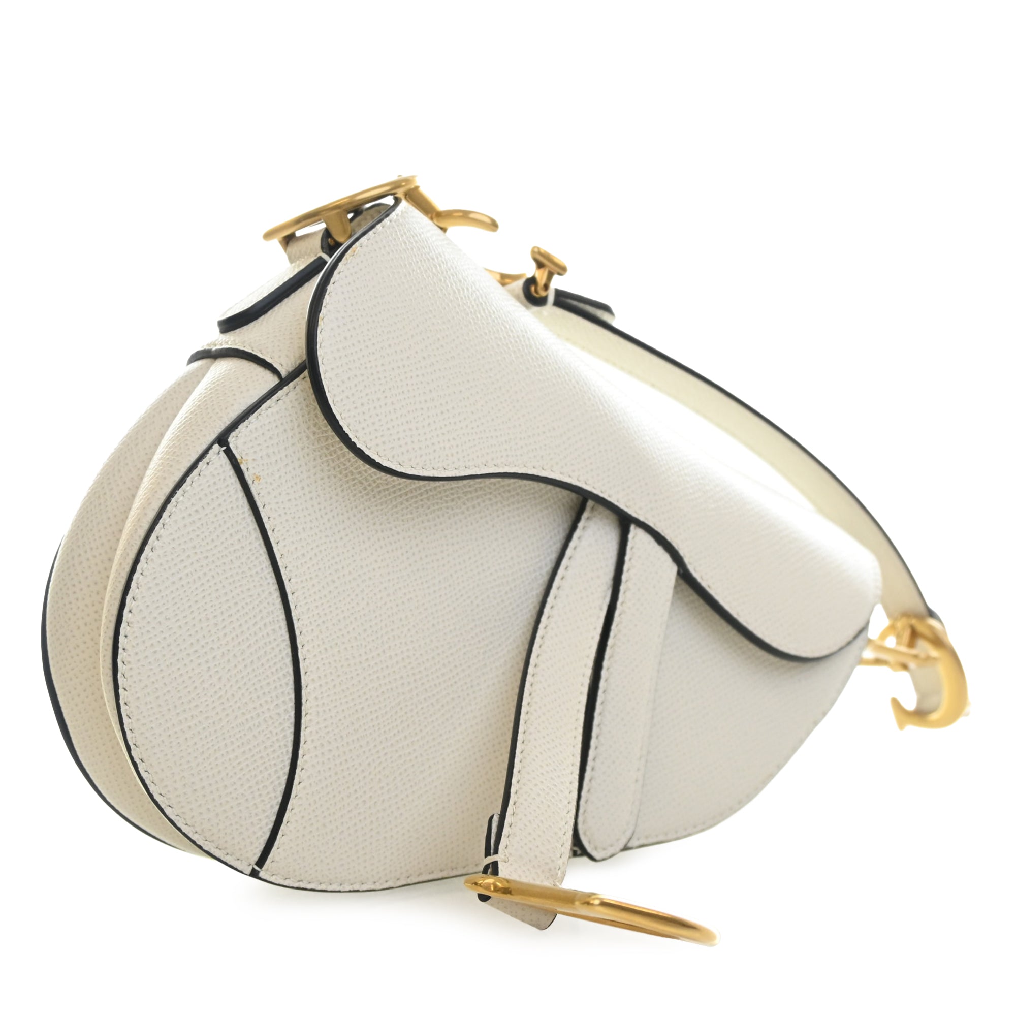 Dior Mini Grained Calfskin Saddle Bag - image 7