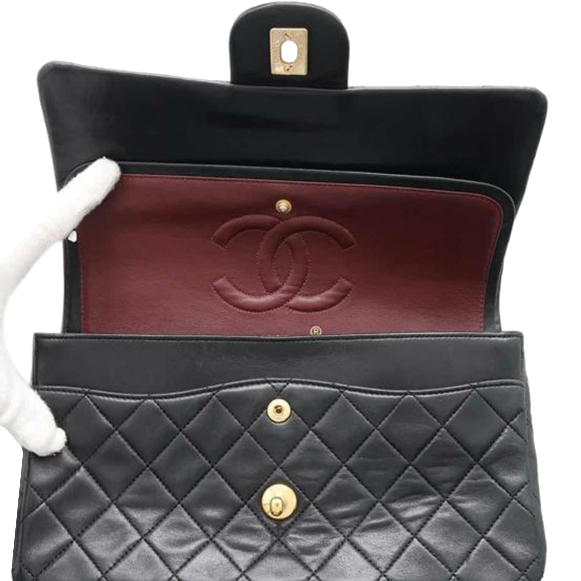Chanel Medium Classic Lambskin Double Flap - image 5