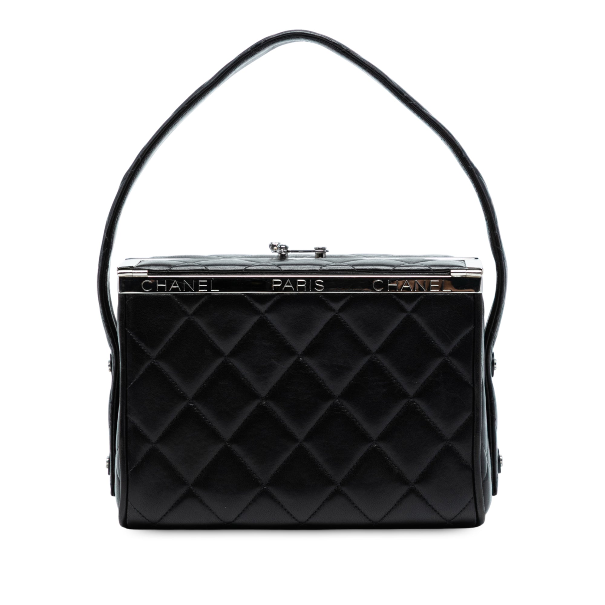 Chanel Quilted Lambskin Leather Box Bag - image 1