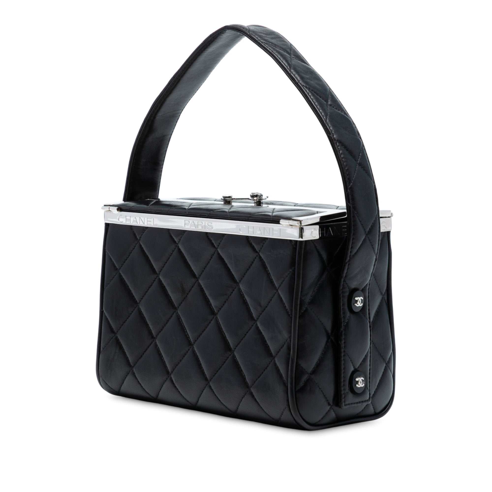 Chanel Quilted Lambskin Leather Box Bag - image 2