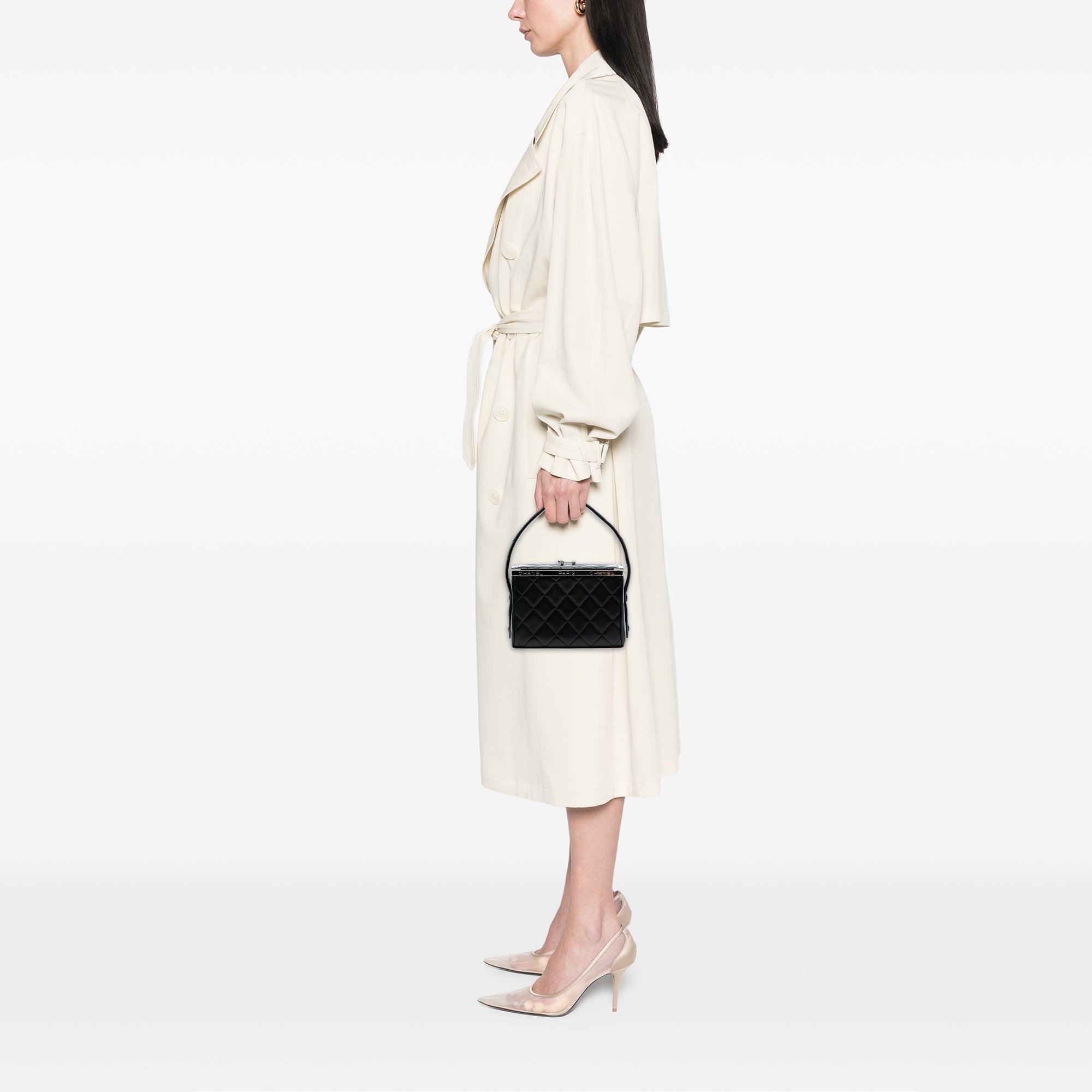 Chanel Quilted Lambskin Leather Box Bag - image 7