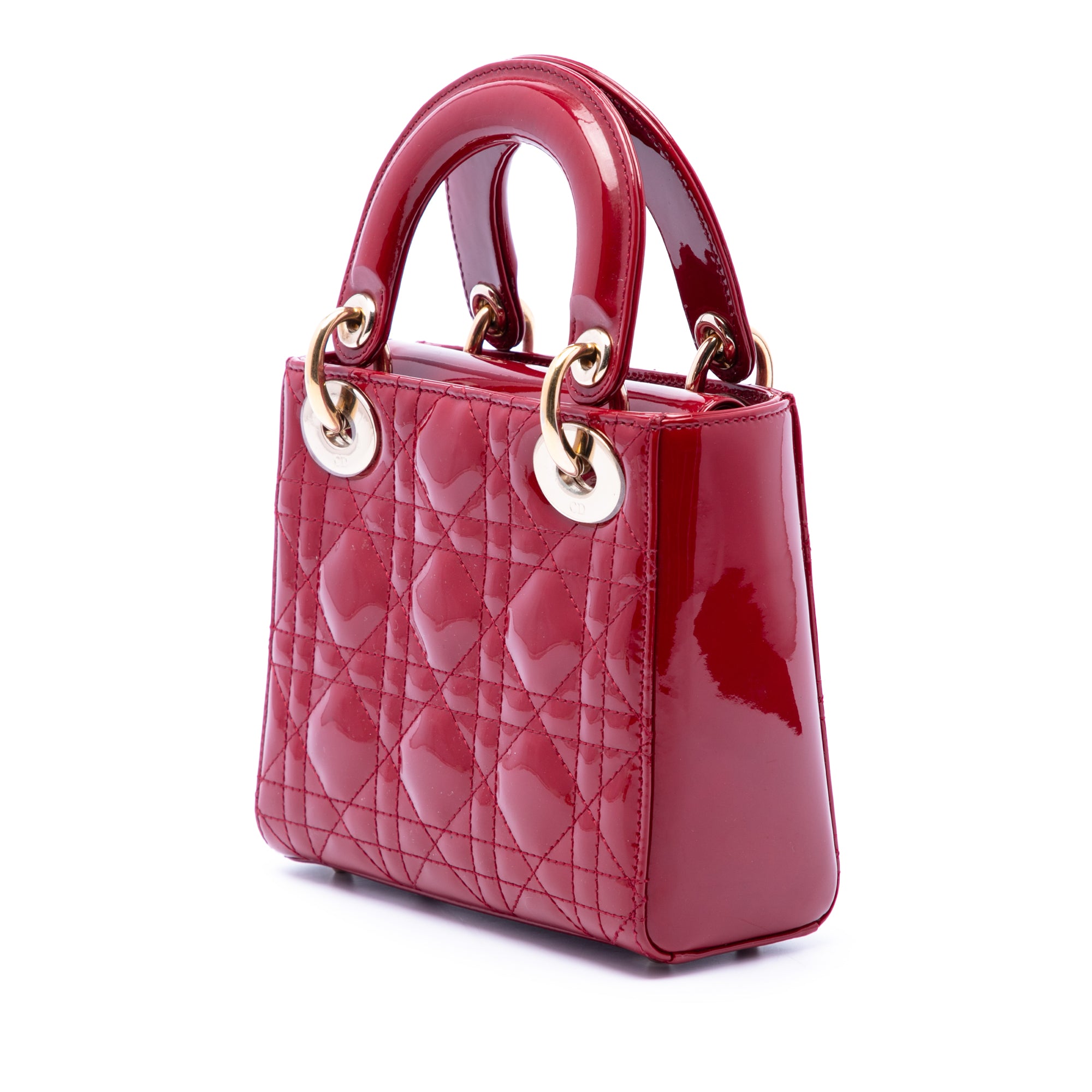 Dior Mini Patent Cannage Lady Dior - image 2