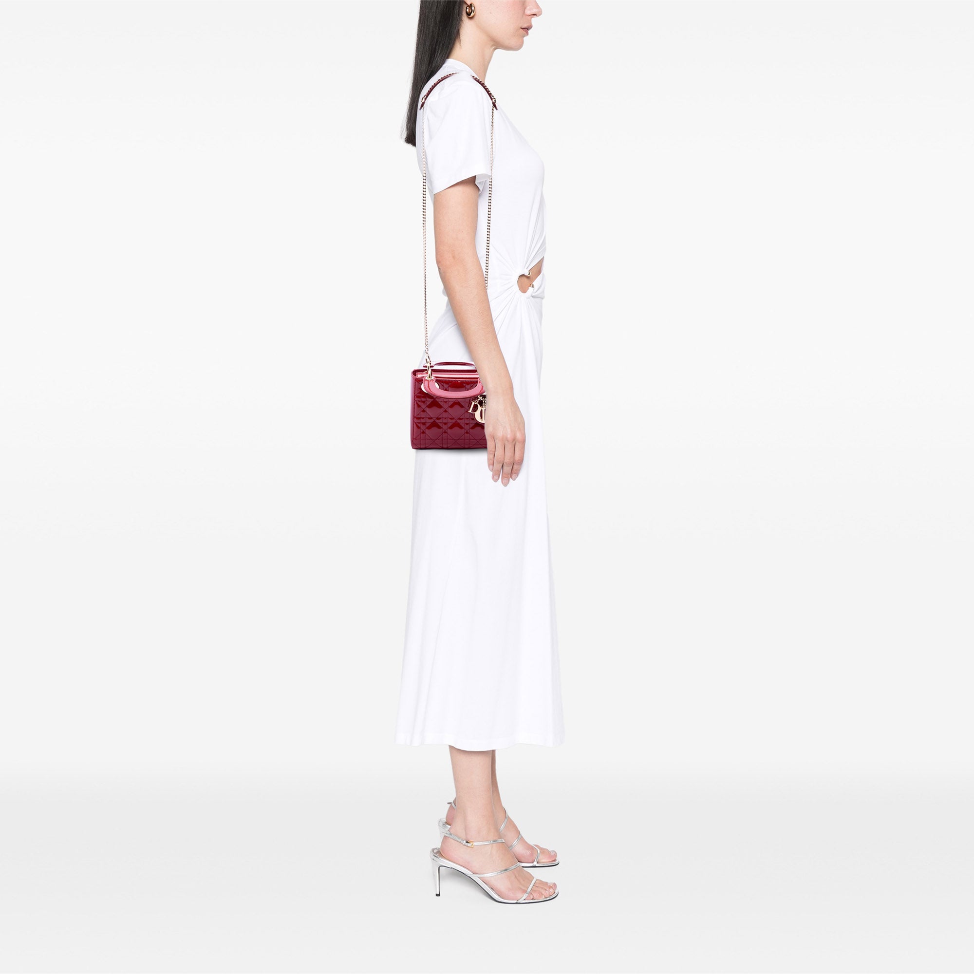 Dior Mini Patent Cannage Lady Dior - image 6