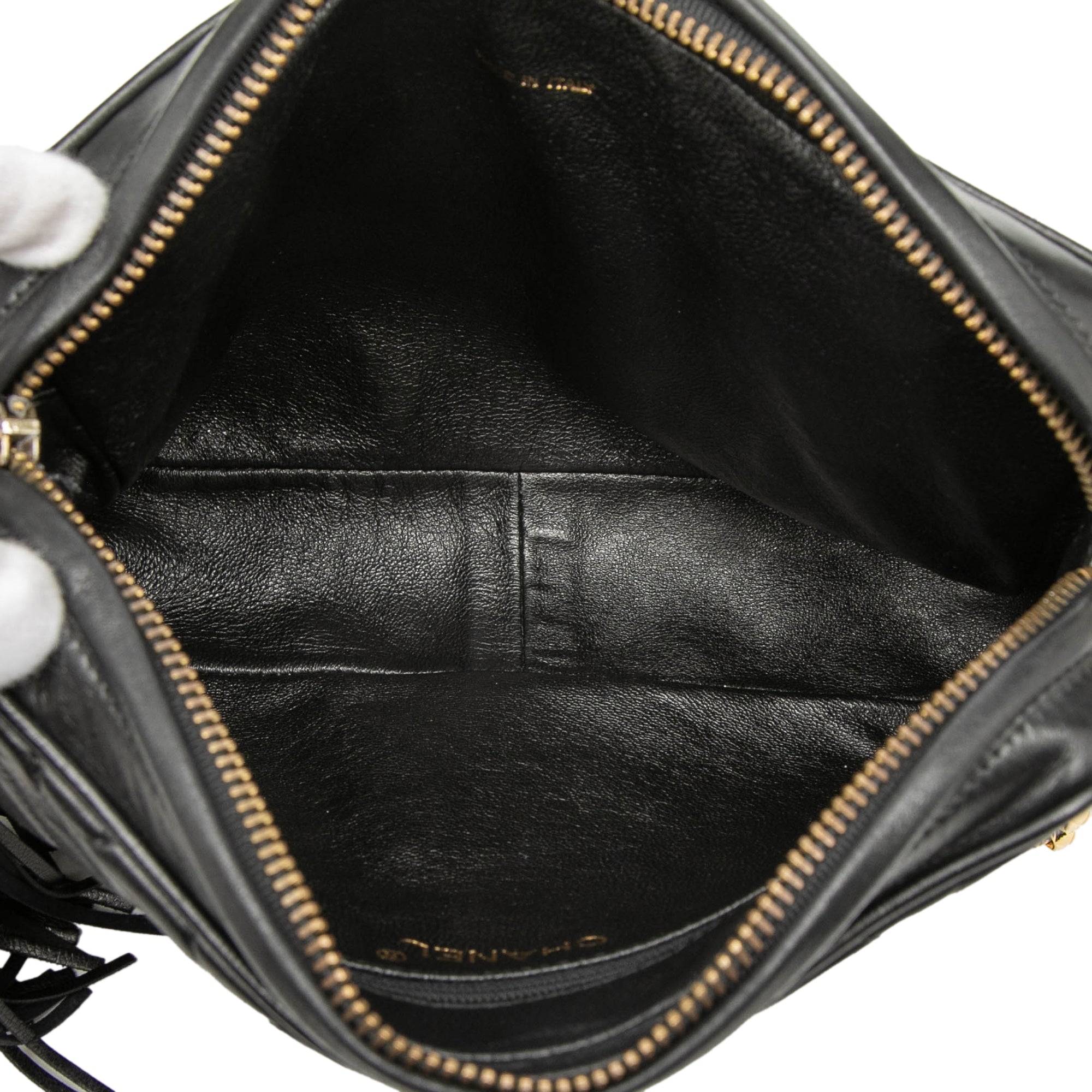Chanel CC Quilted Lambskin Tassel Camera Bag - image 4