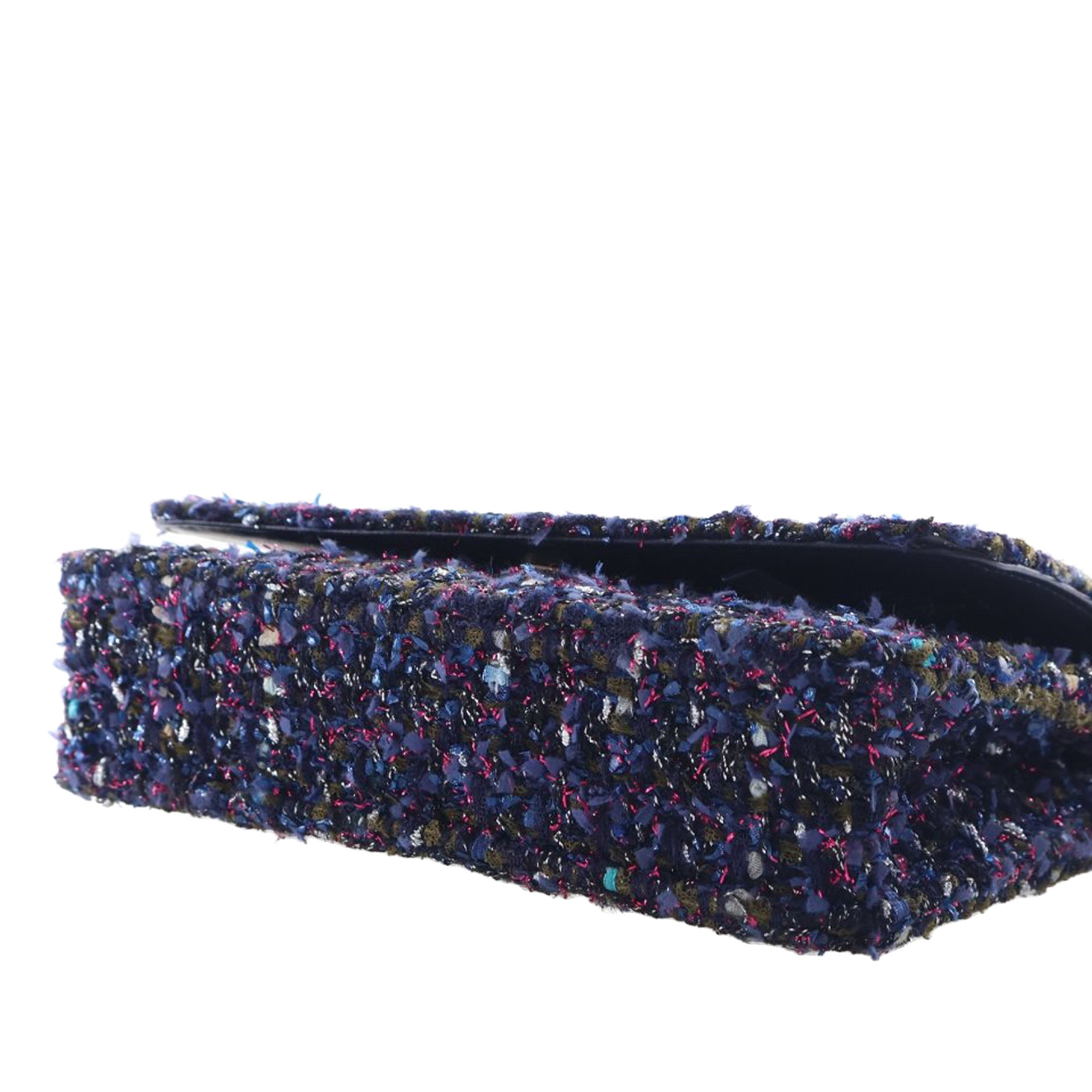 Chanel CC Tweed Charms Wallet On Chain - image 12