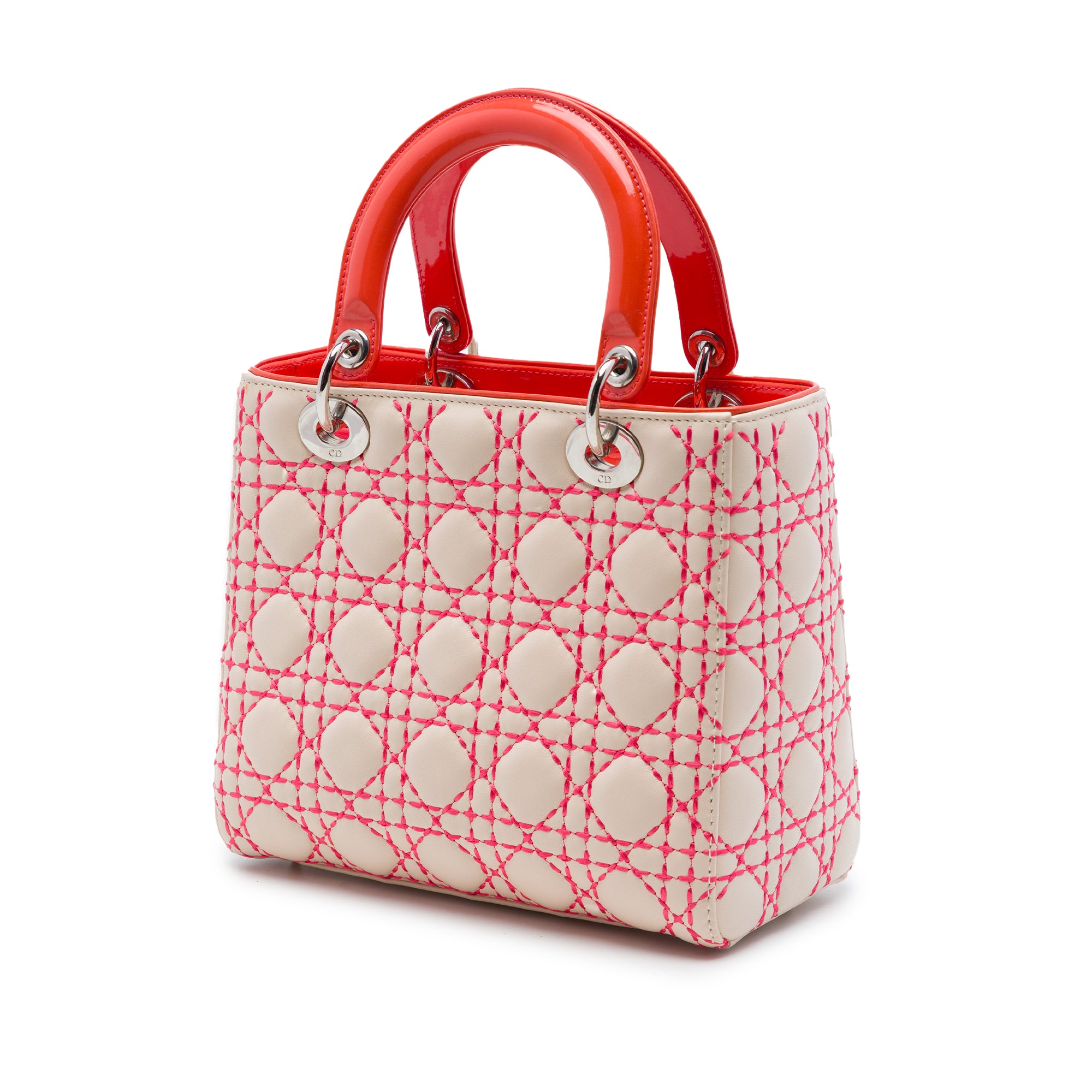 Dior Medium Lambskin Cannage Stitched Lady Dior - image 2