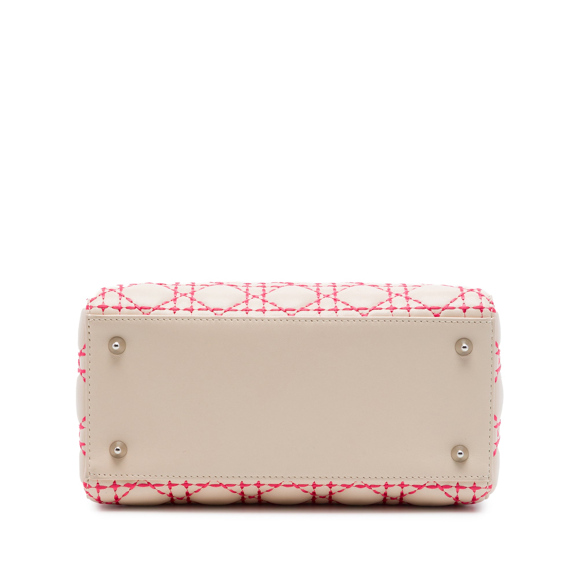 Dior Medium Lambskin Cannage Stitched Lady Dior - image 3