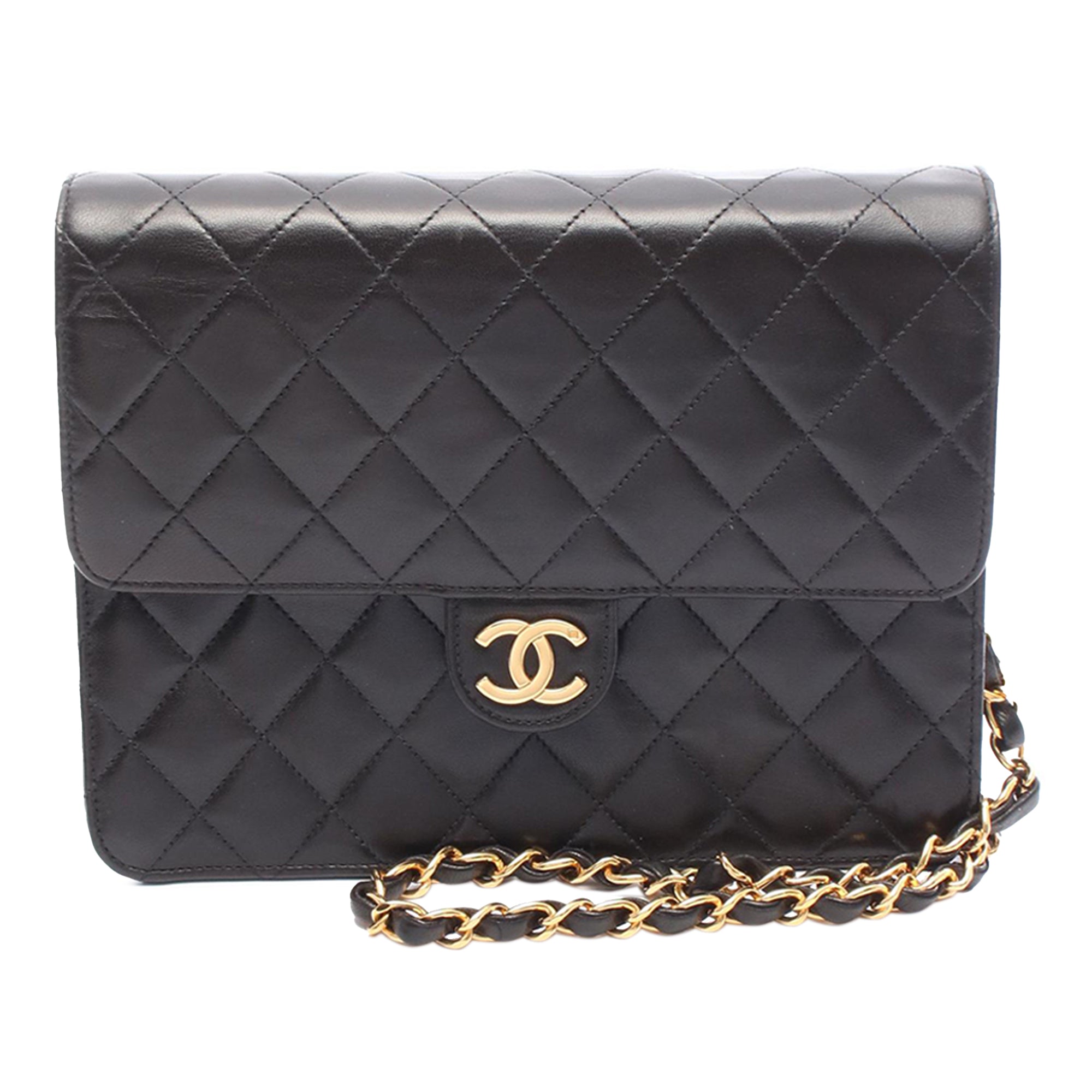 Chanel CC Quilted Lambskin Single Flap - image 1
