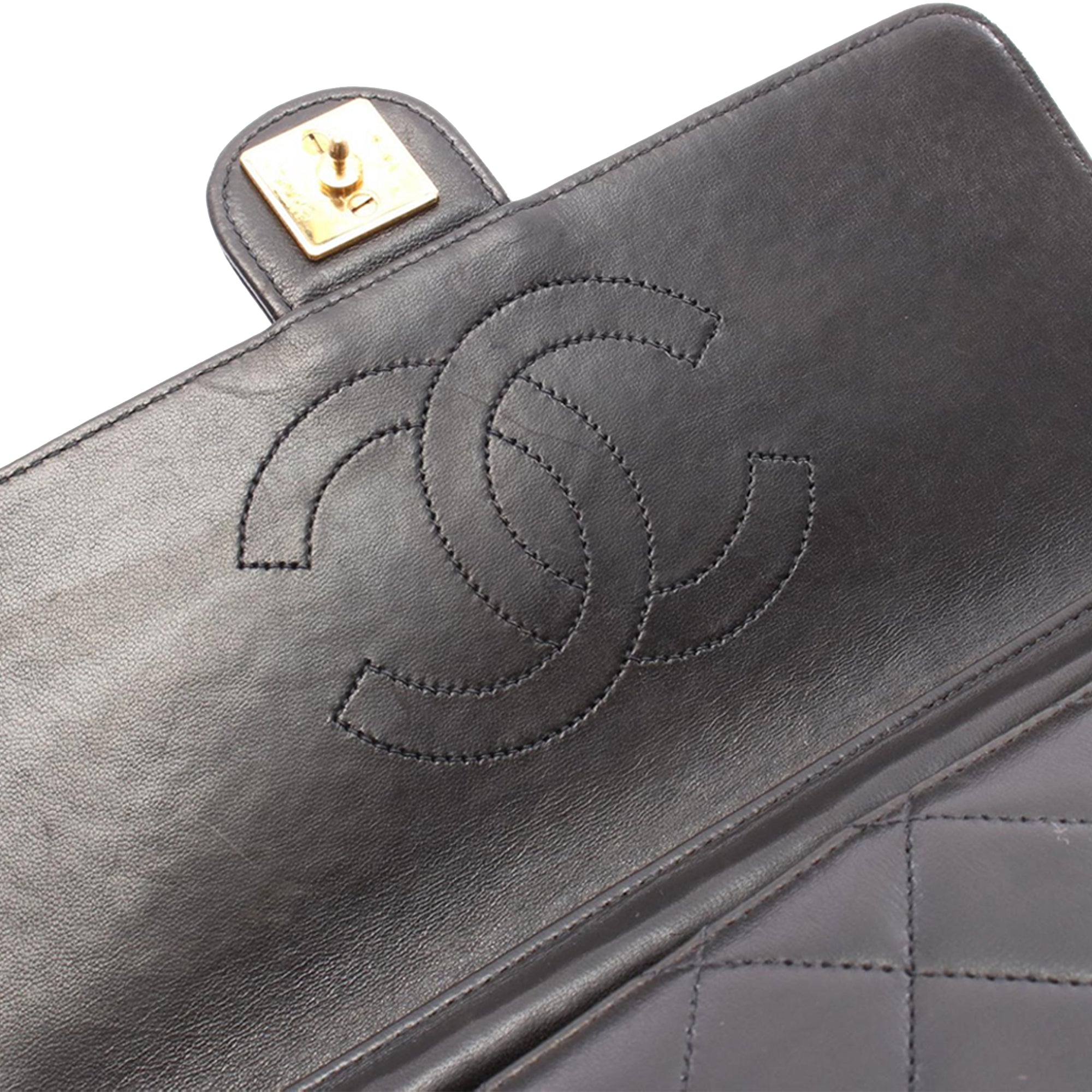 Chanel CC Quilted Lambskin Single Flap - image 6