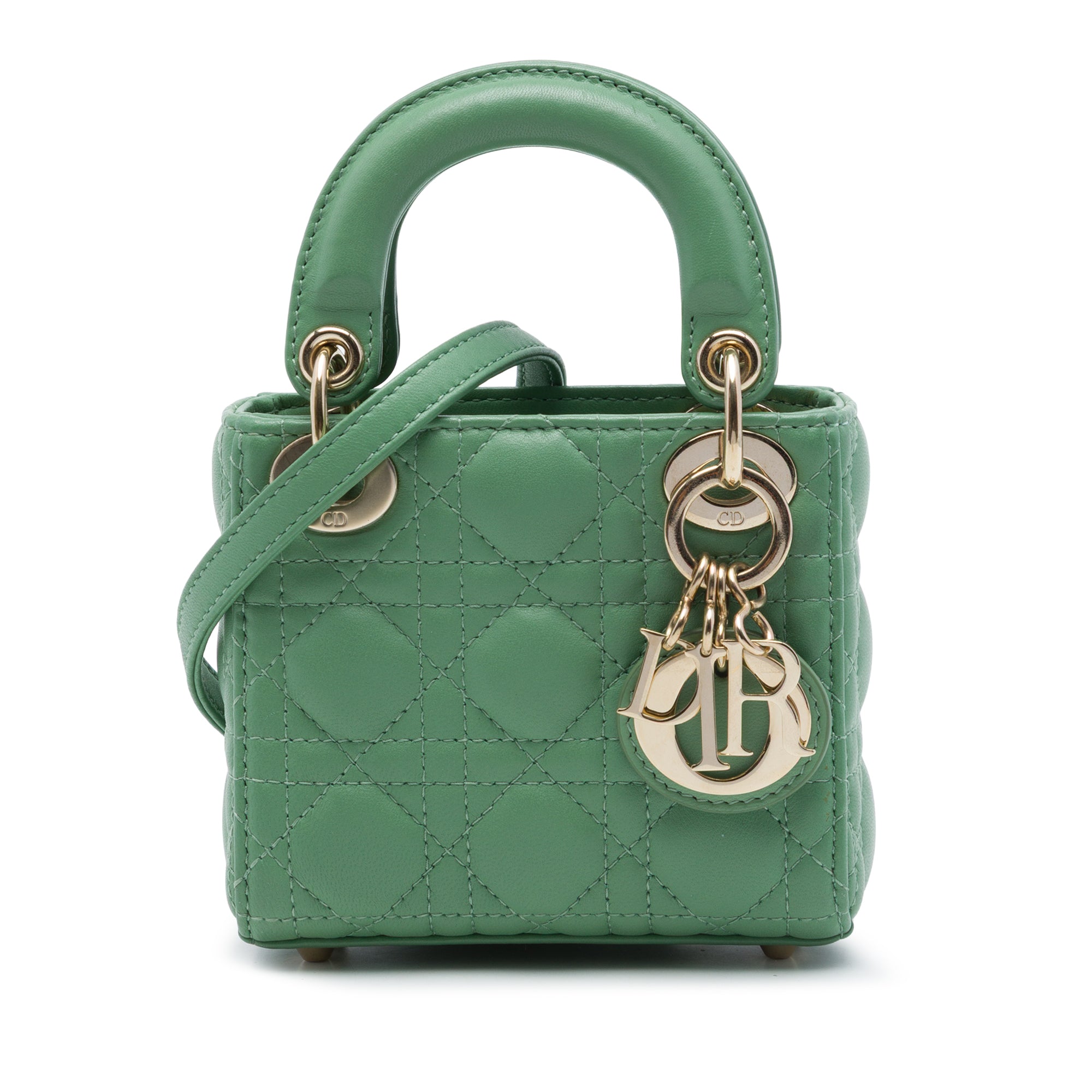 Dior Micro Lambskin Cannage Lady Dior - image 1