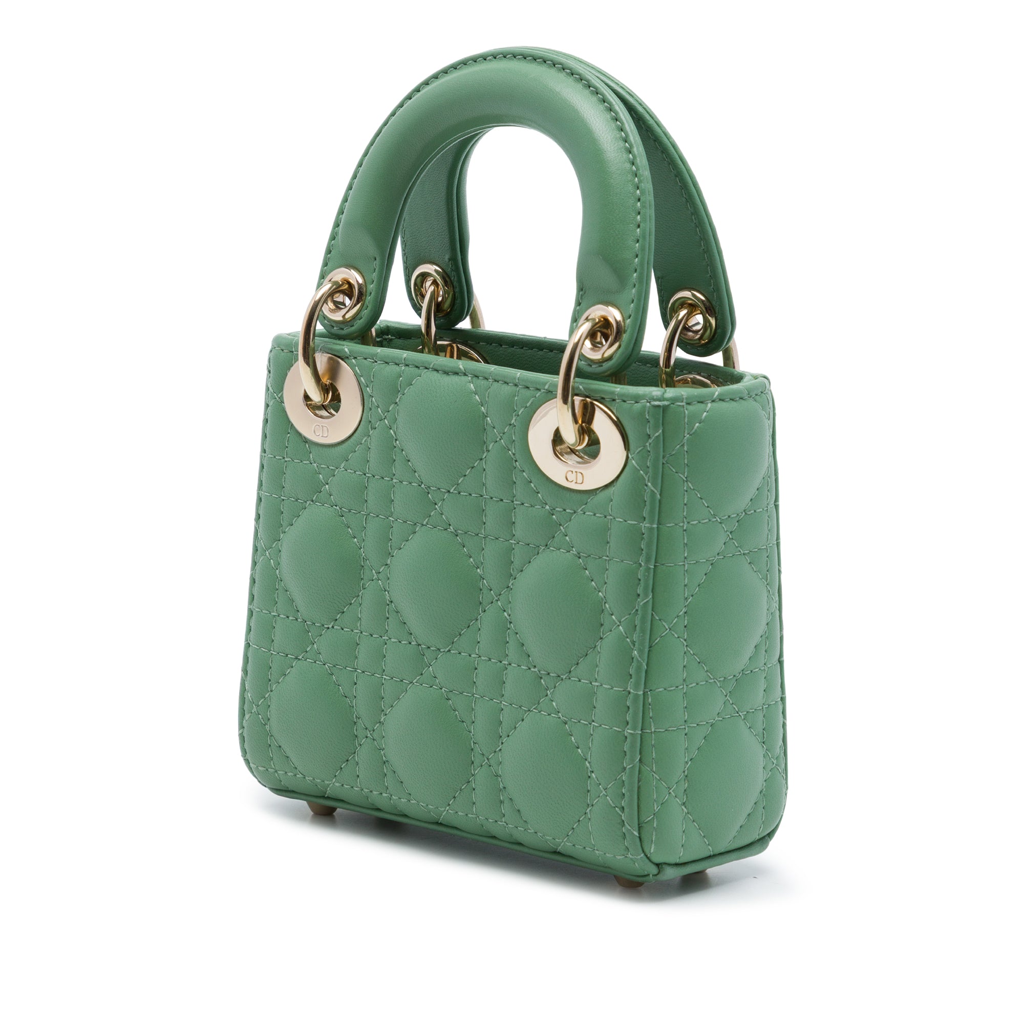 Dior Micro Lambskin Cannage Lady Dior - image 2