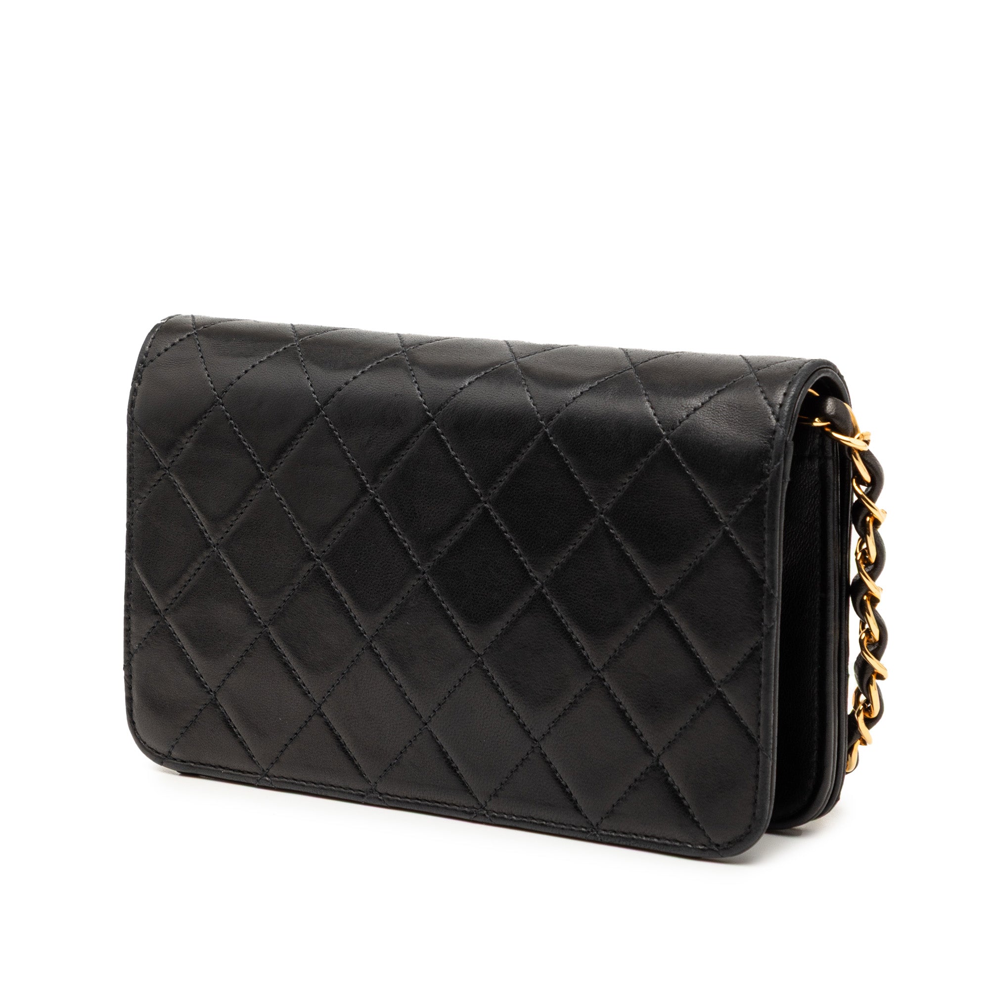 Chanel Small CC Quilted Lambskin Full Single Flap - image 2