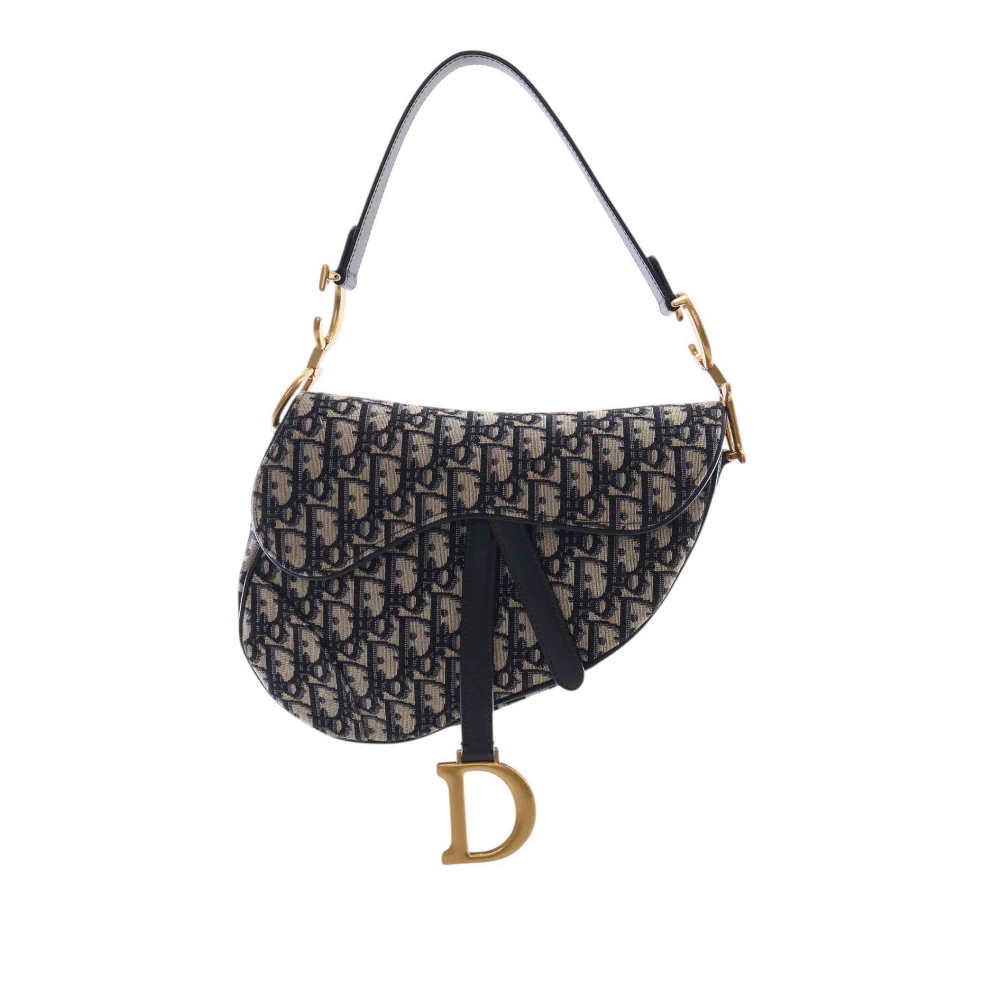 Dior Oblique Canvas Saddle Bag - image 1