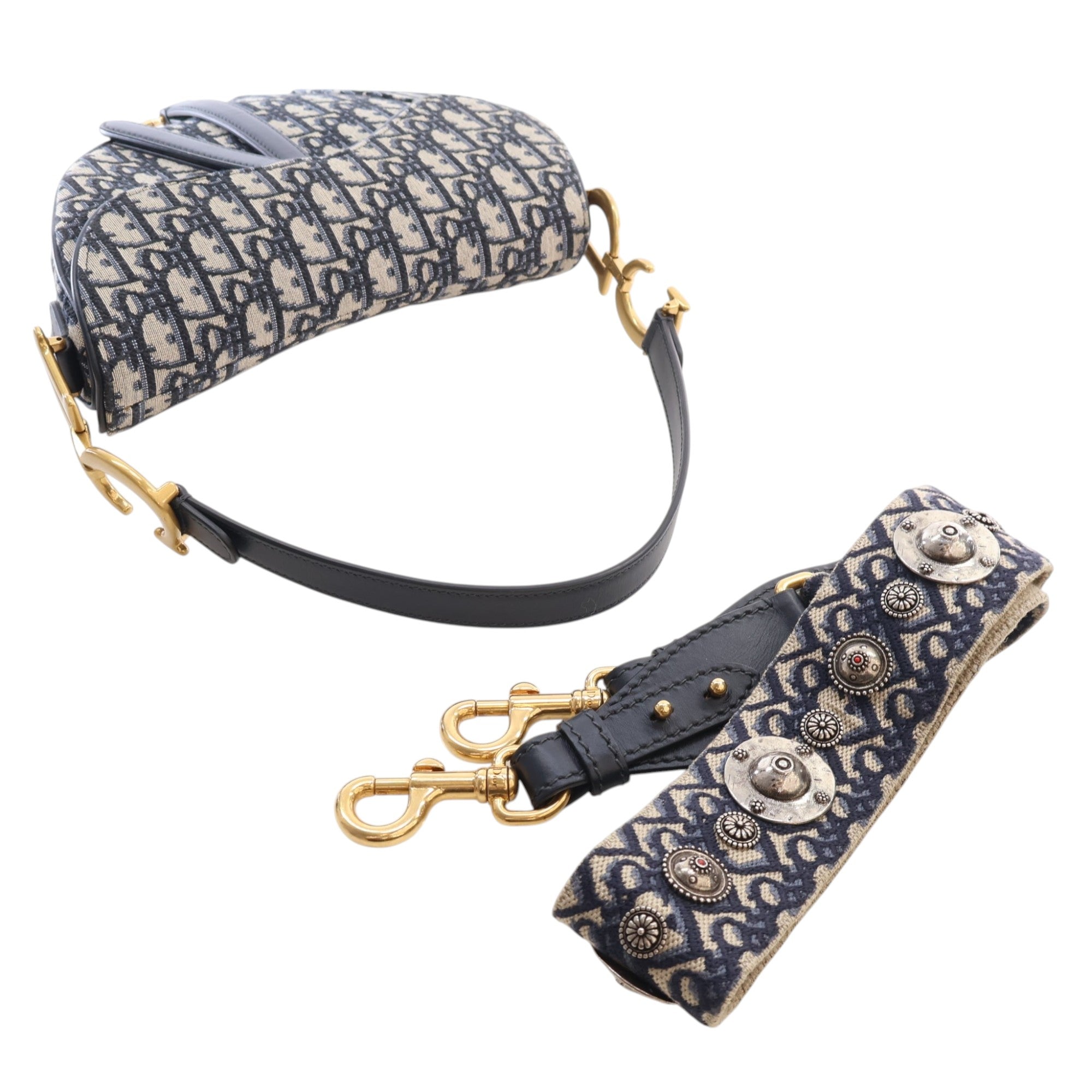 Dior Oblique Canvas Saddle Bag - image 14