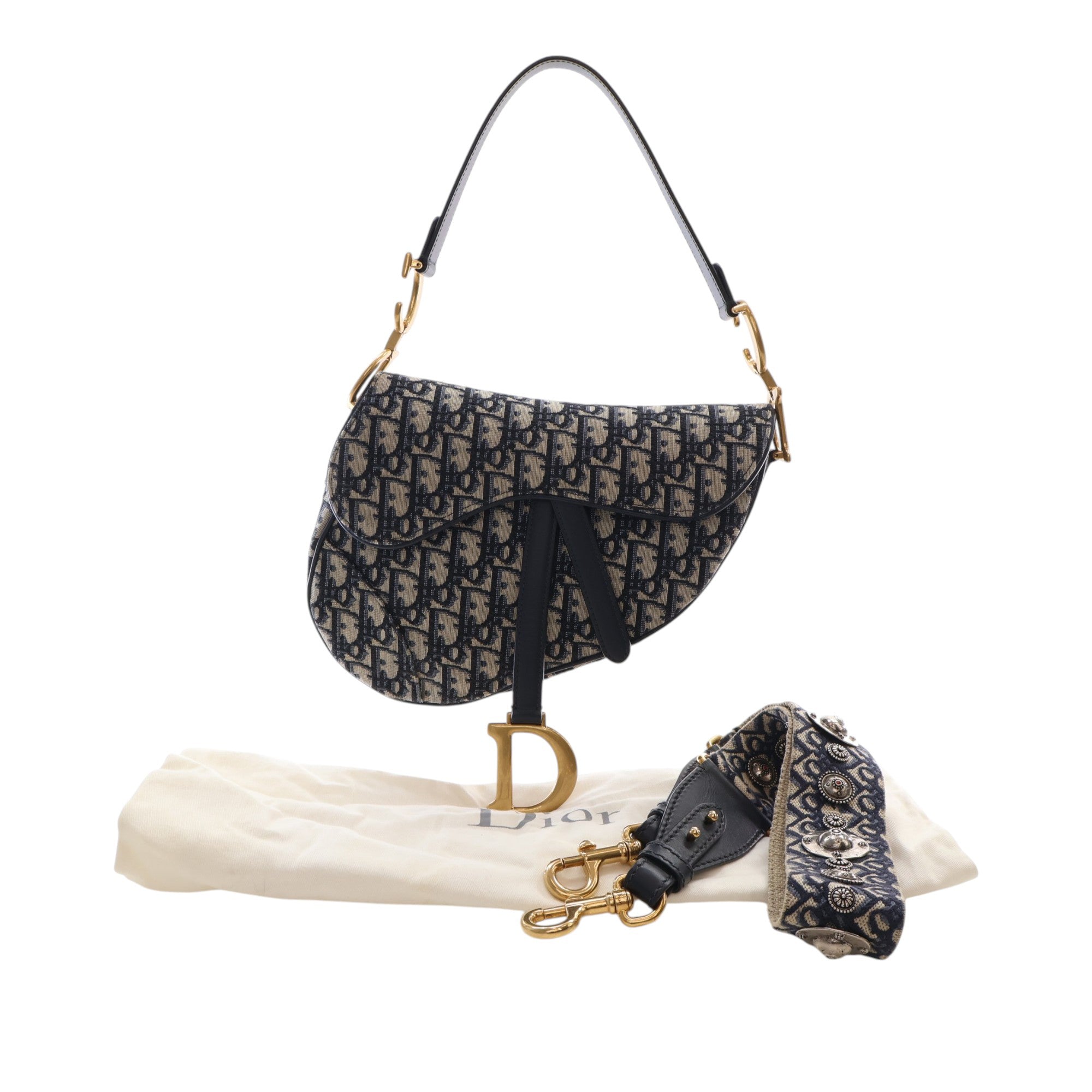 Dior Oblique Canvas Saddle Bag - image 15