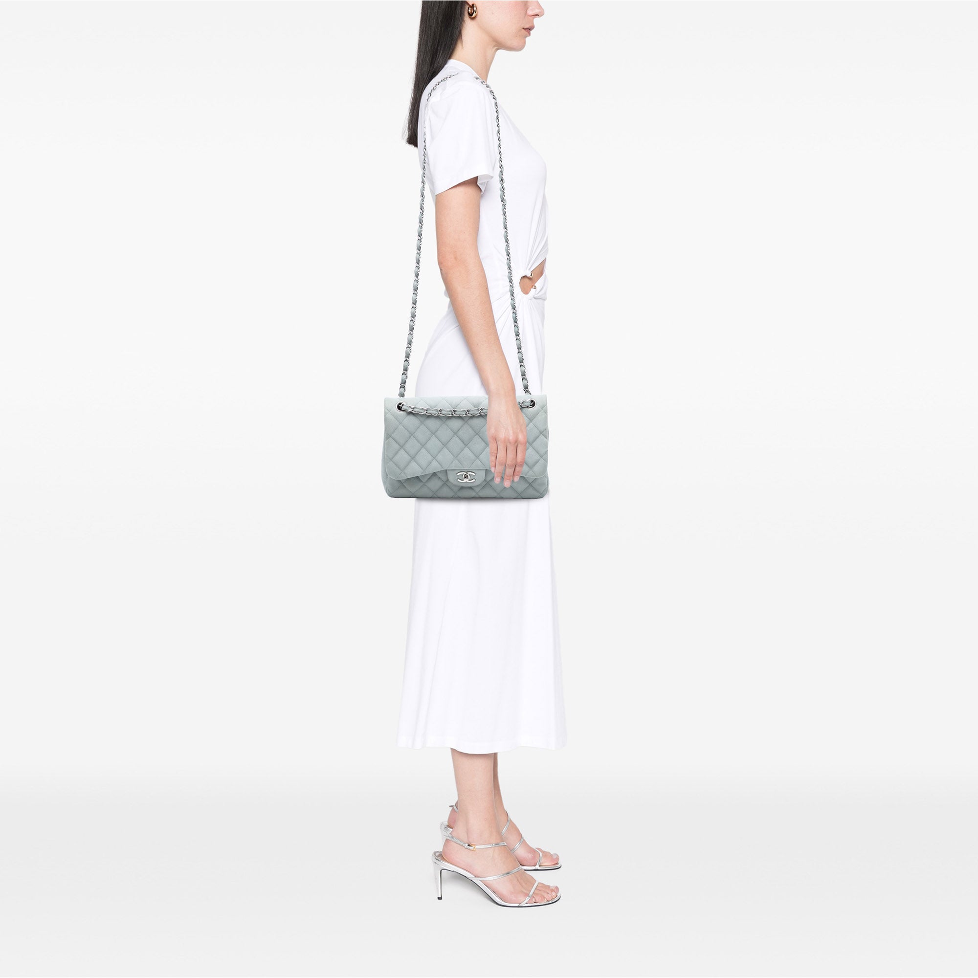 Chanel Jumbo Classic Caviar Double Flap - image 7