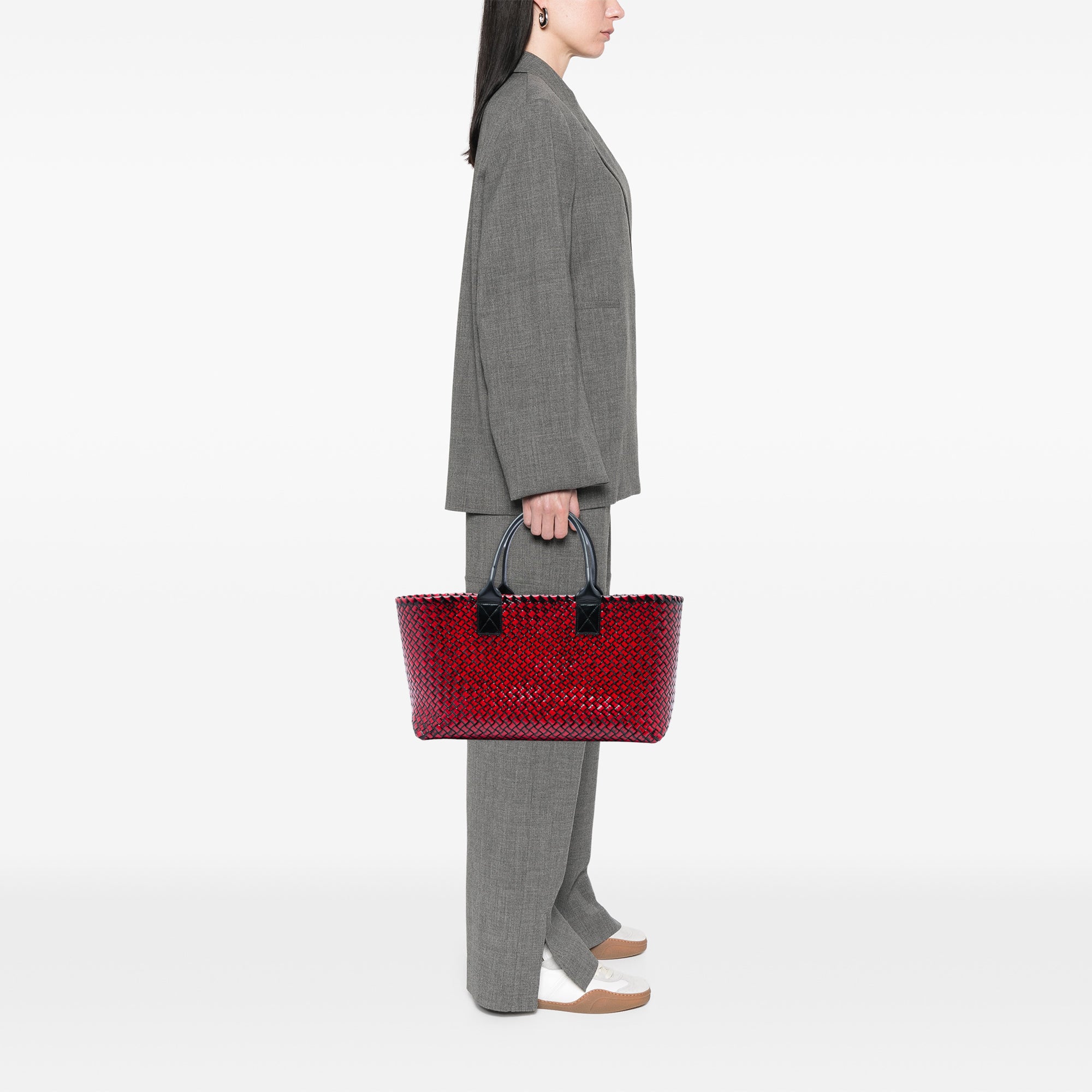 Bottega Veneta Limited Edition Medium Brushed Calfskin Intreccio Cabat Tote - image 6