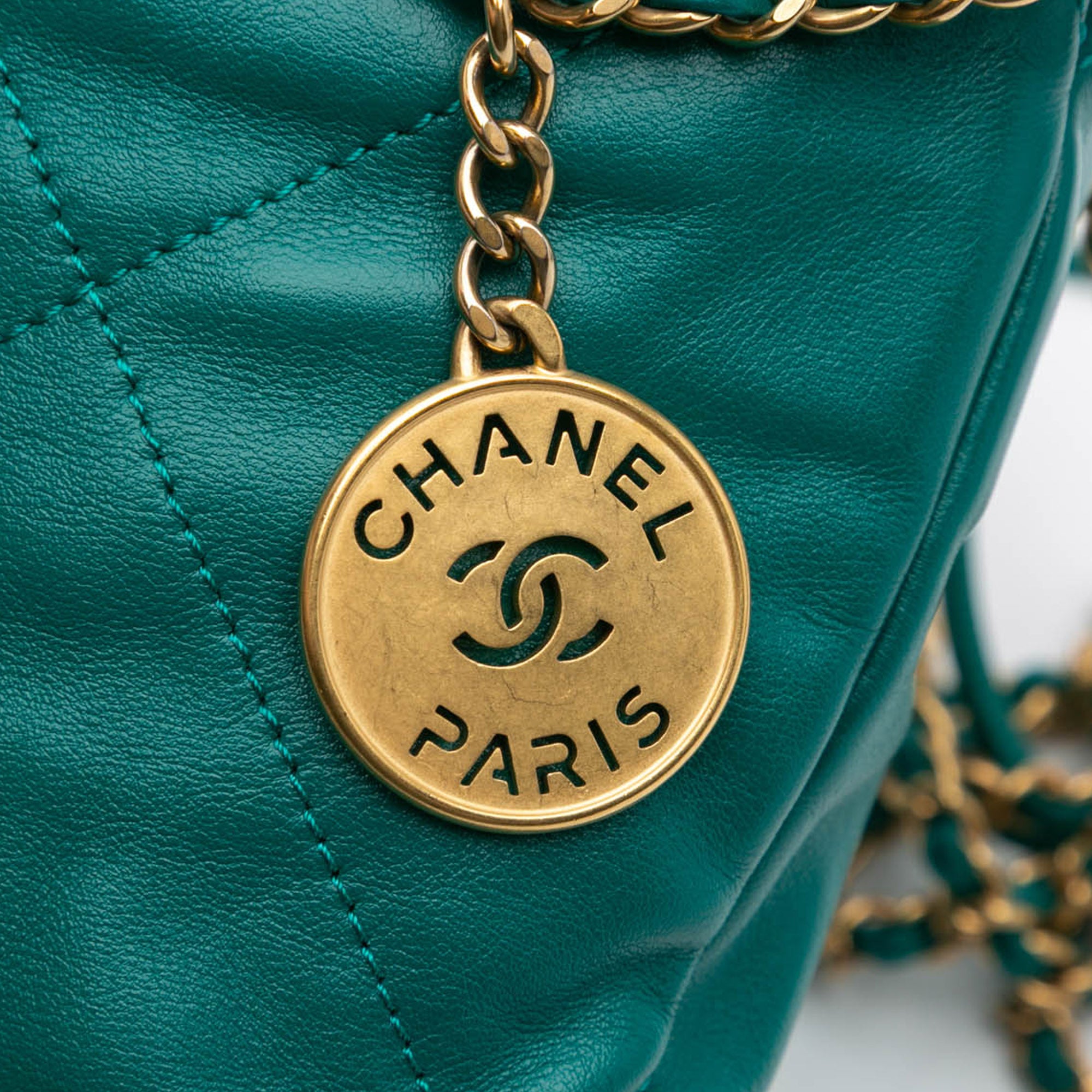 Chanel Mini Lambskin 22 Satchel - image 7